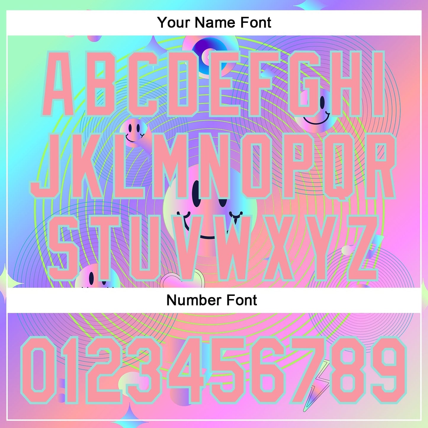 Custom Purple Medium Pink-Ice Blue 3D Pattern Design Trippy Smiley Face Acid Authentic Baseball Jersey baseball jersey product view 5