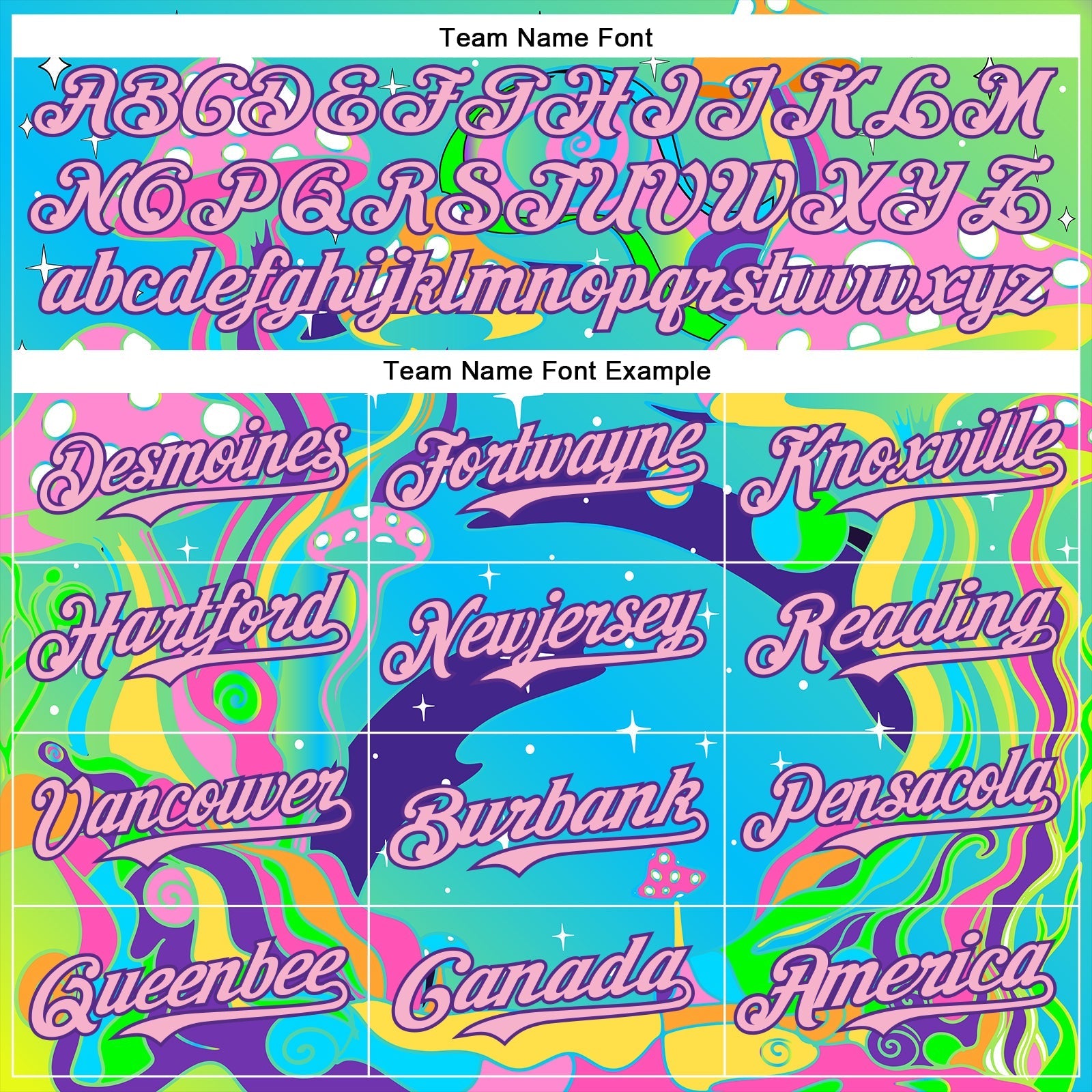Custom Navy Light Pink-Purple 3D Pattern Design Trippy Psychedelic Magic Mushrooms Authentic Baseball Jersey baseball jersey product view 4