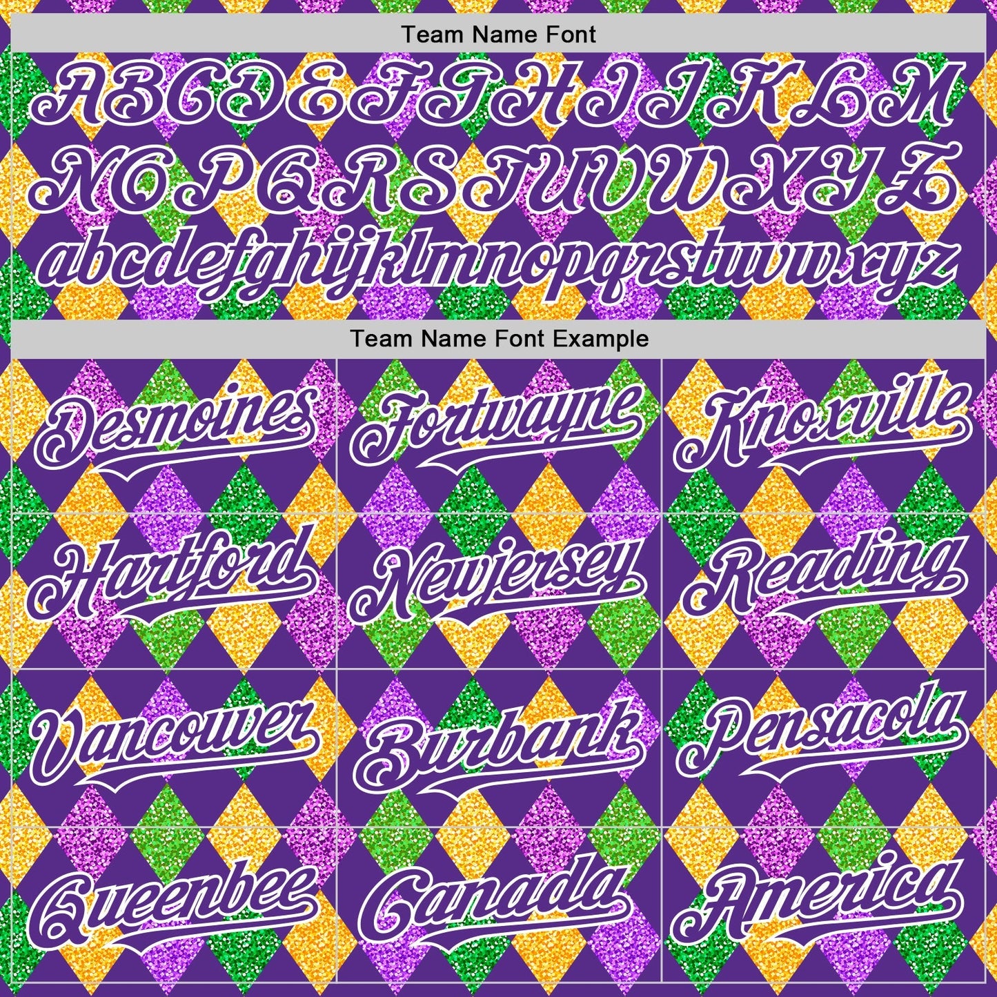 Custom Purple White 3D Pattern Design Mardi Gras Shrove Tuesday Authentic Baseball Jersey baseball jersey product view 4