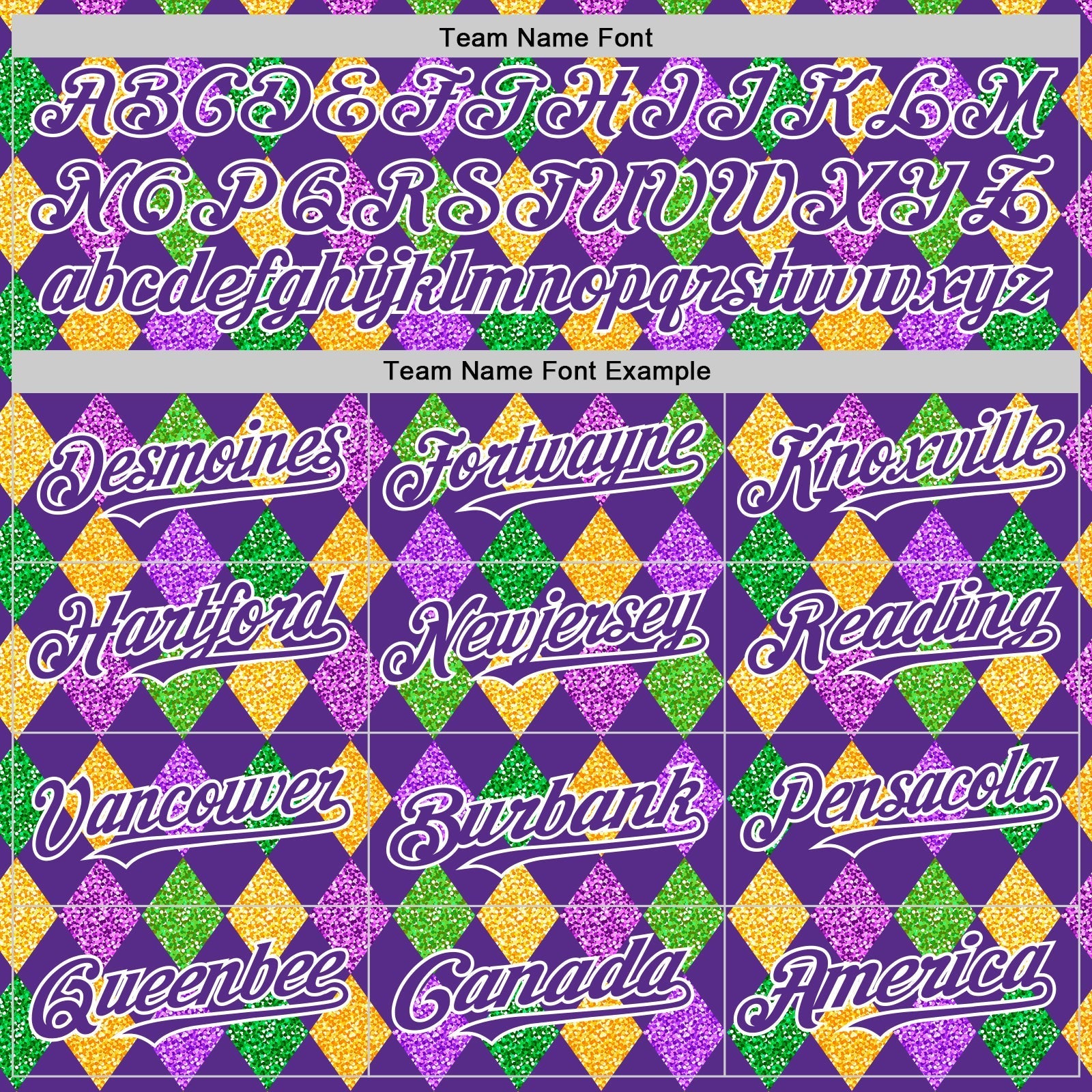 Custom Purple White 3D Pattern Design Mardi Gras Shrove Tuesday Authentic Baseball Jersey baseball jersey product view 4