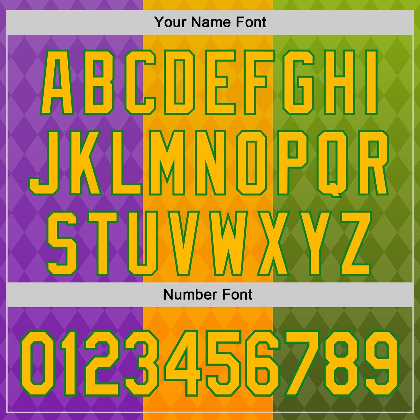 Custom Purple Gold-Grass Green 3D Pattern Design Mardi Gras Shrove Tuesday Authentic Baseball Jersey baseball jersey product view 5