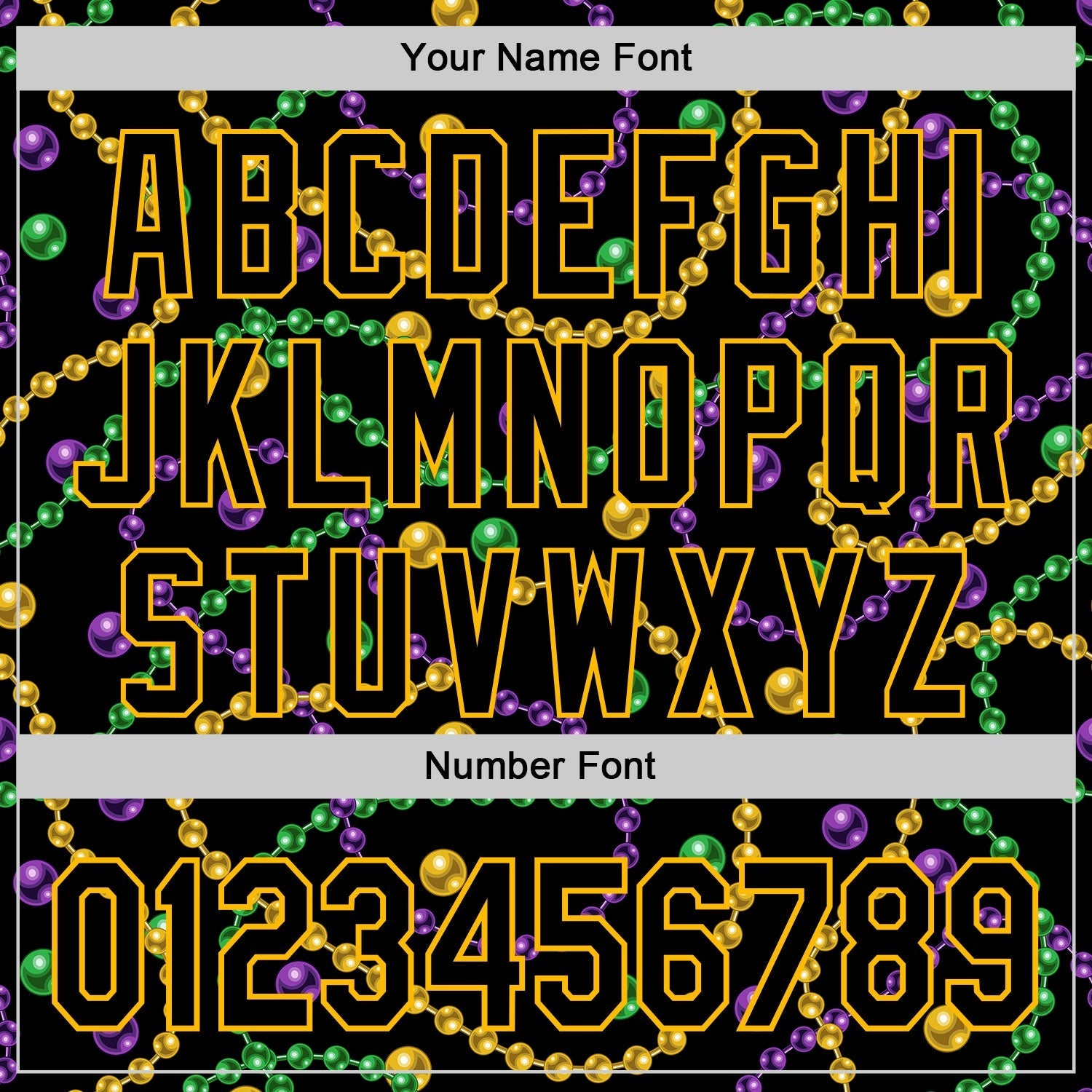 Custom Black Gold 3D Pattern Design Mardi Gras Shrove Tuesday Authentic Baseball Jersey baseball jersey product view 5