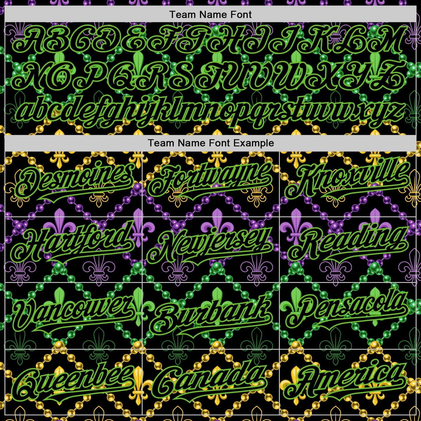 Custom Black Aurora Green 3D Pattern Design Mardi Gras Shrove Tuesday Authentic Baseball Jersey baseball jersey product view 4