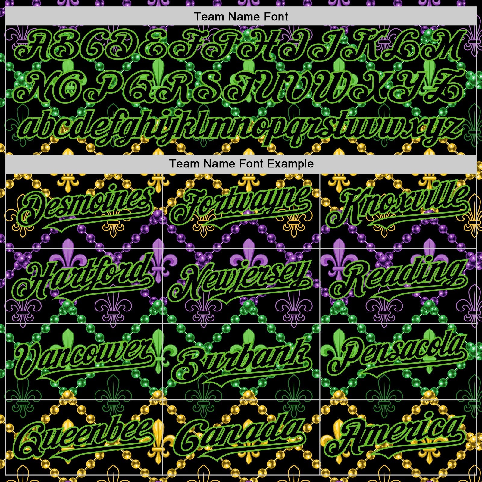 Custom Black Aurora Green 3D Pattern Design Mardi Gras Shrove Tuesday Authentic Baseball Jersey baseball jersey product view 4