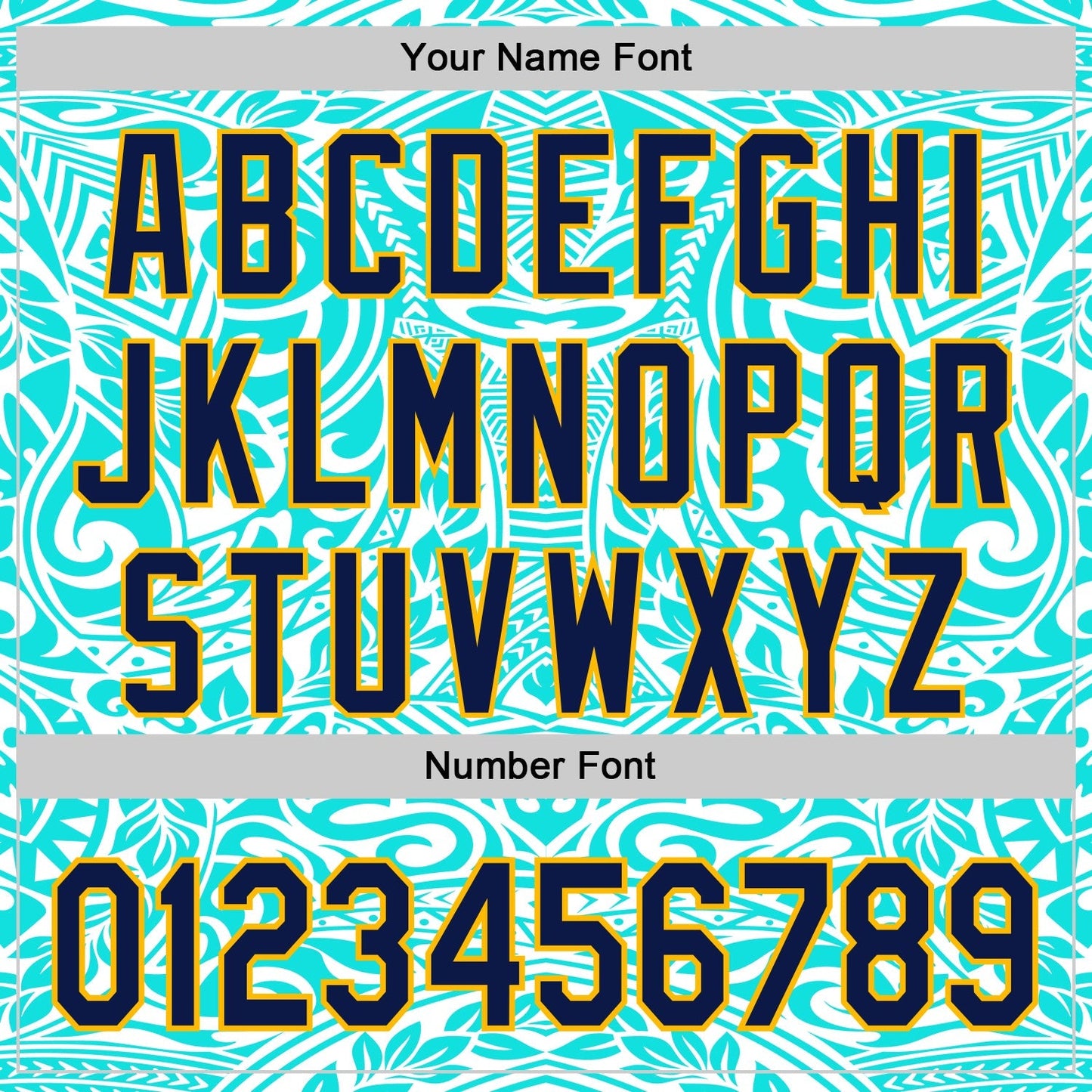 Custom Ice Blue Navy-Gold 3D Pattern Design Burner Costumes Tribal Tattoo Authentic Baseball Jersey baseball jersey product view 5