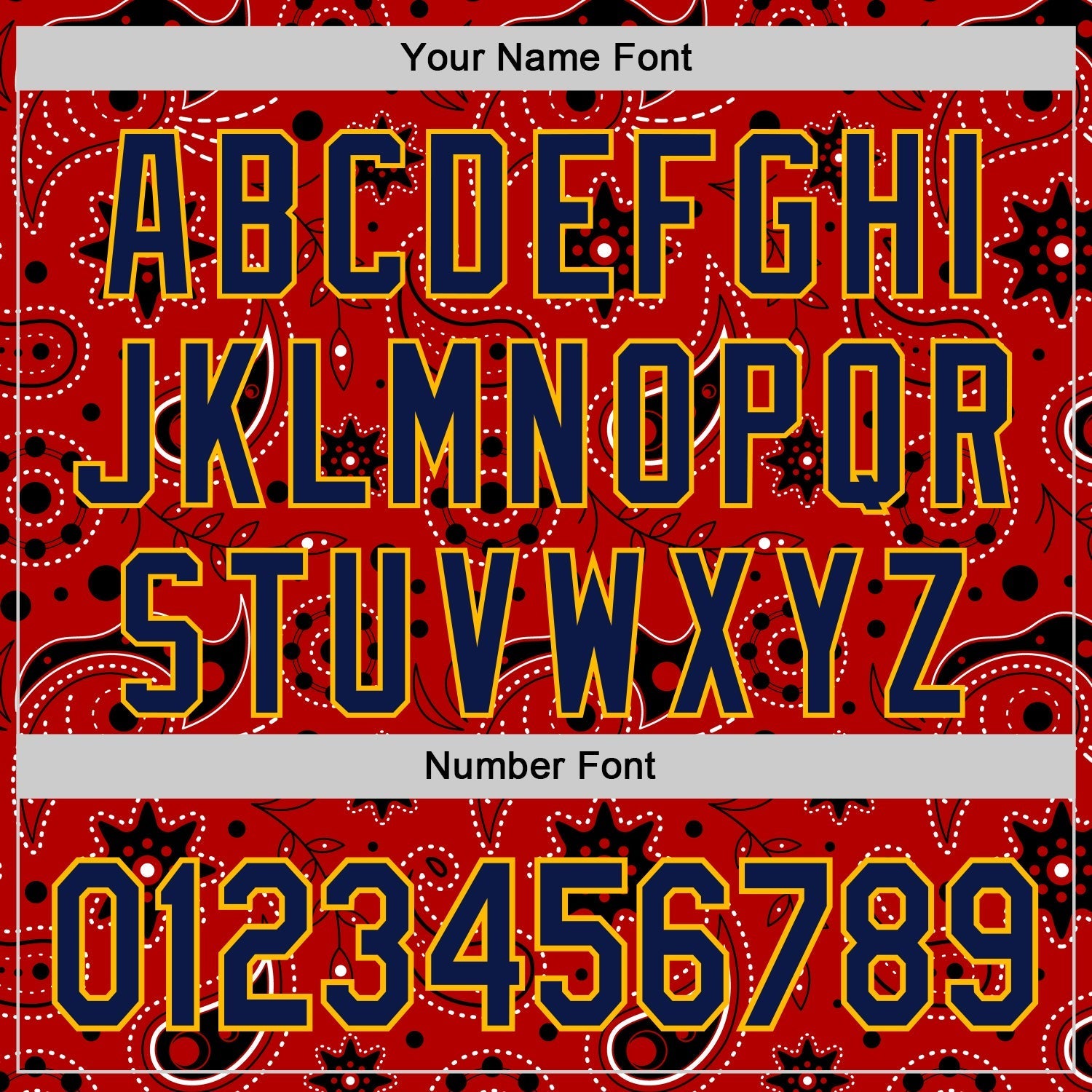 Custom Red Navy-Gold 3D Pattern Design Burner Costumes Paisley Bandana Authentic Baseball Jersey baseball jersey product view 5