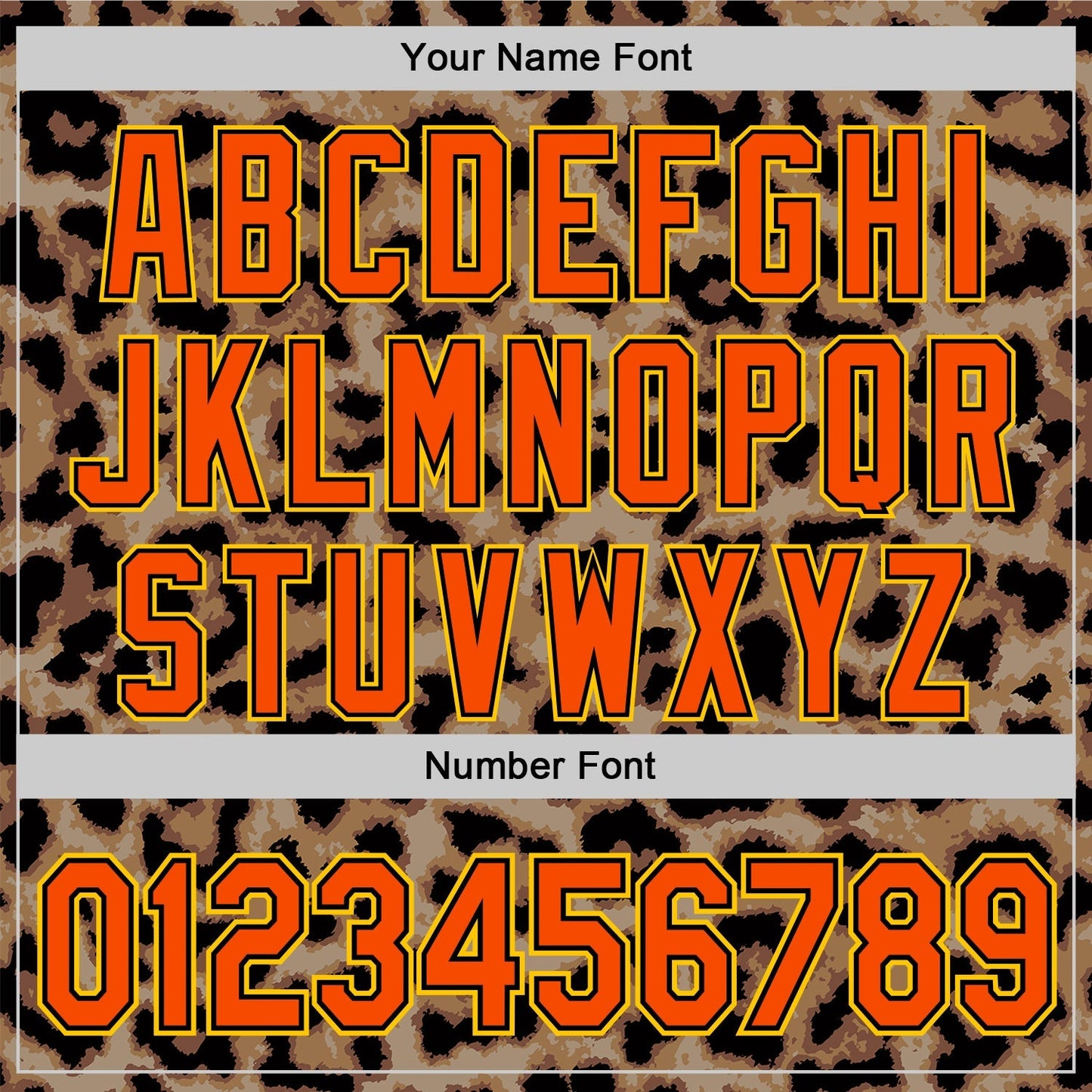 Custom Brown Orange Black-Yellow 3D Pattern Design Rave Party Animal Leopard Print Authentic Baseball Jersey baseball jersey product view 5