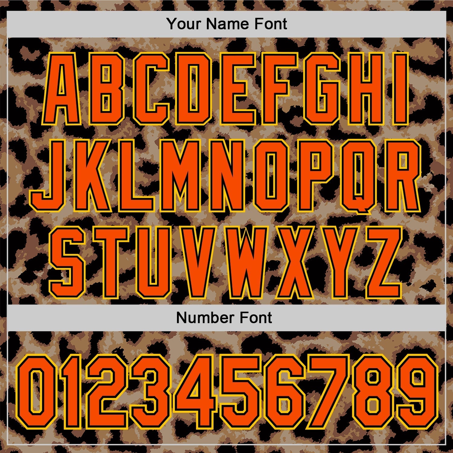 Custom Brown Orange Black-Yellow 3D Pattern Design Rave Party Animal Leopard Print Authentic Baseball Jersey baseball jersey product view 5