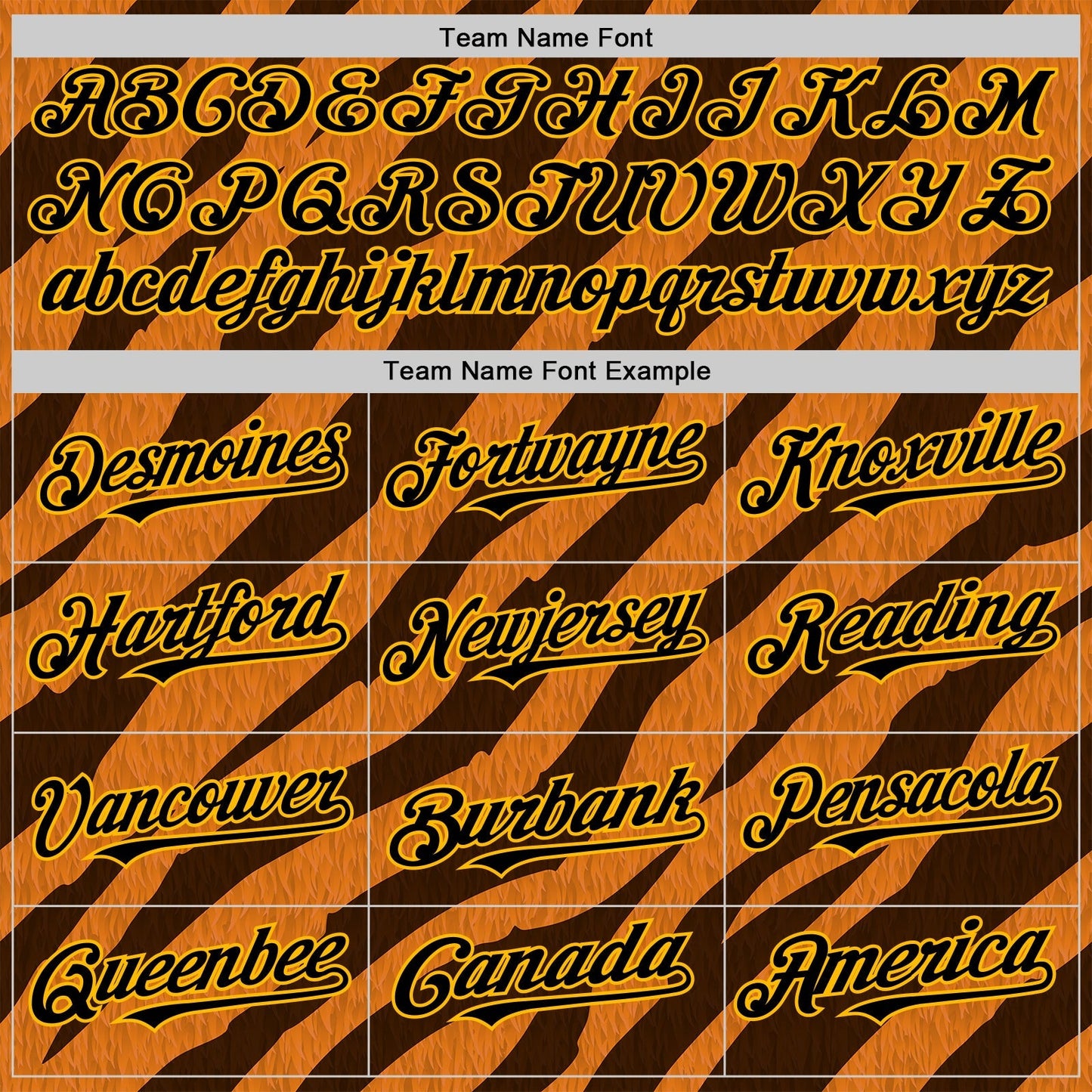 Custom Orange Black-Gold 3D Pattern Design Rave Party Tiger Print Authentic Baseball Jersey baseball jersey product view 4