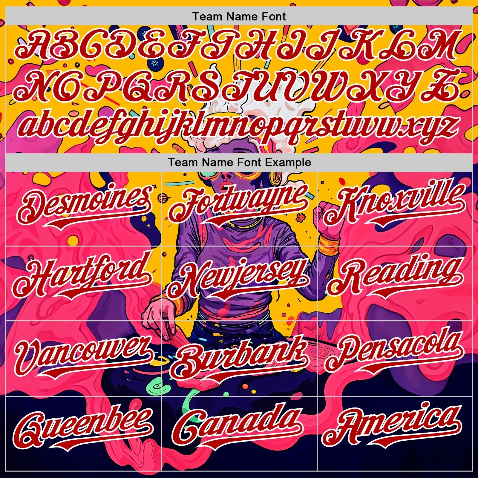 Custom Gold Red-White 3D Pattern Design Rave Party Trippy Disco Authentic Baseball Jersey baseball jersey product view 4