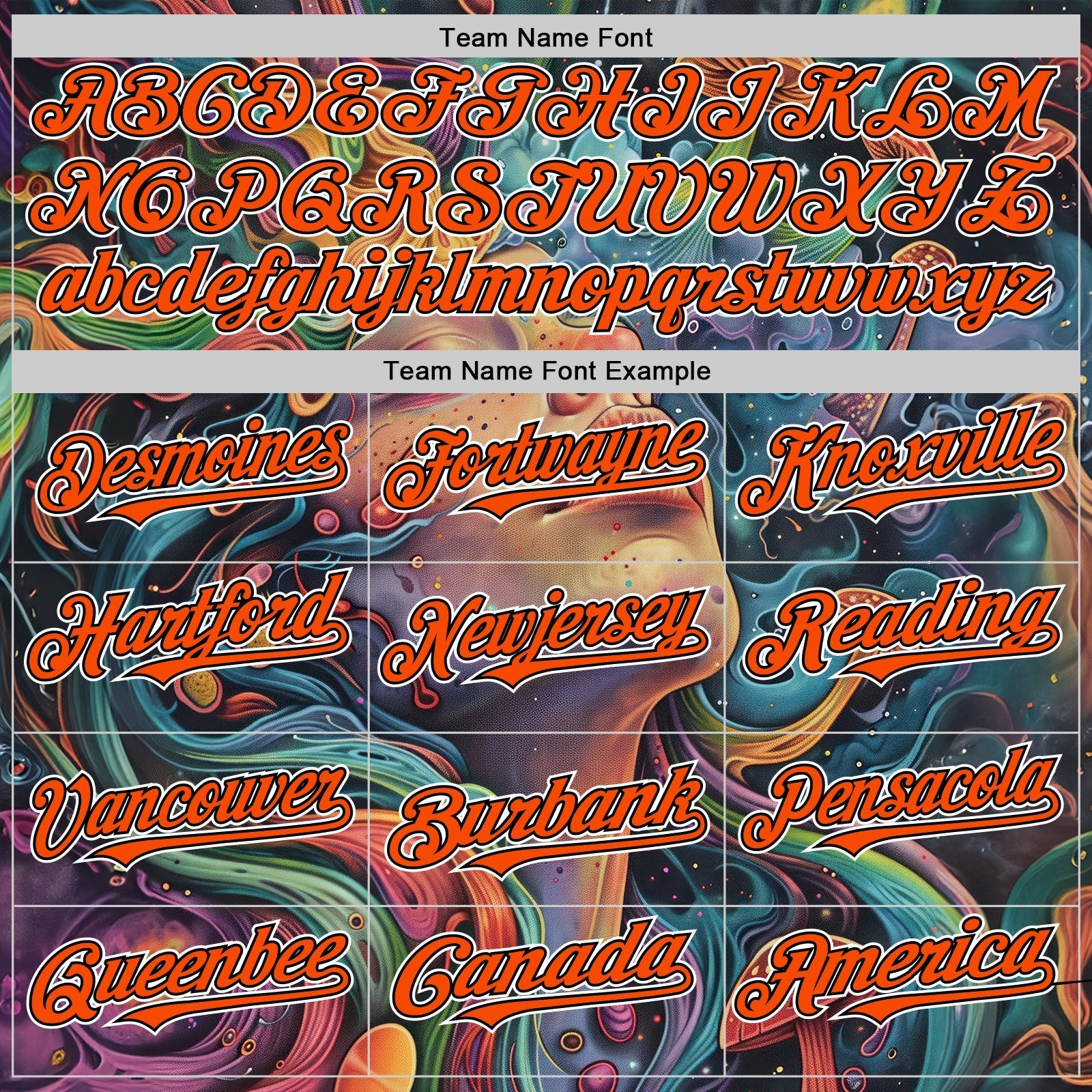 Custom Green Orange Black-White 3D Pattern Design Rave Party Trippy Magic Mushroom Authentic Baseball Jersey baseball jersey product view 4