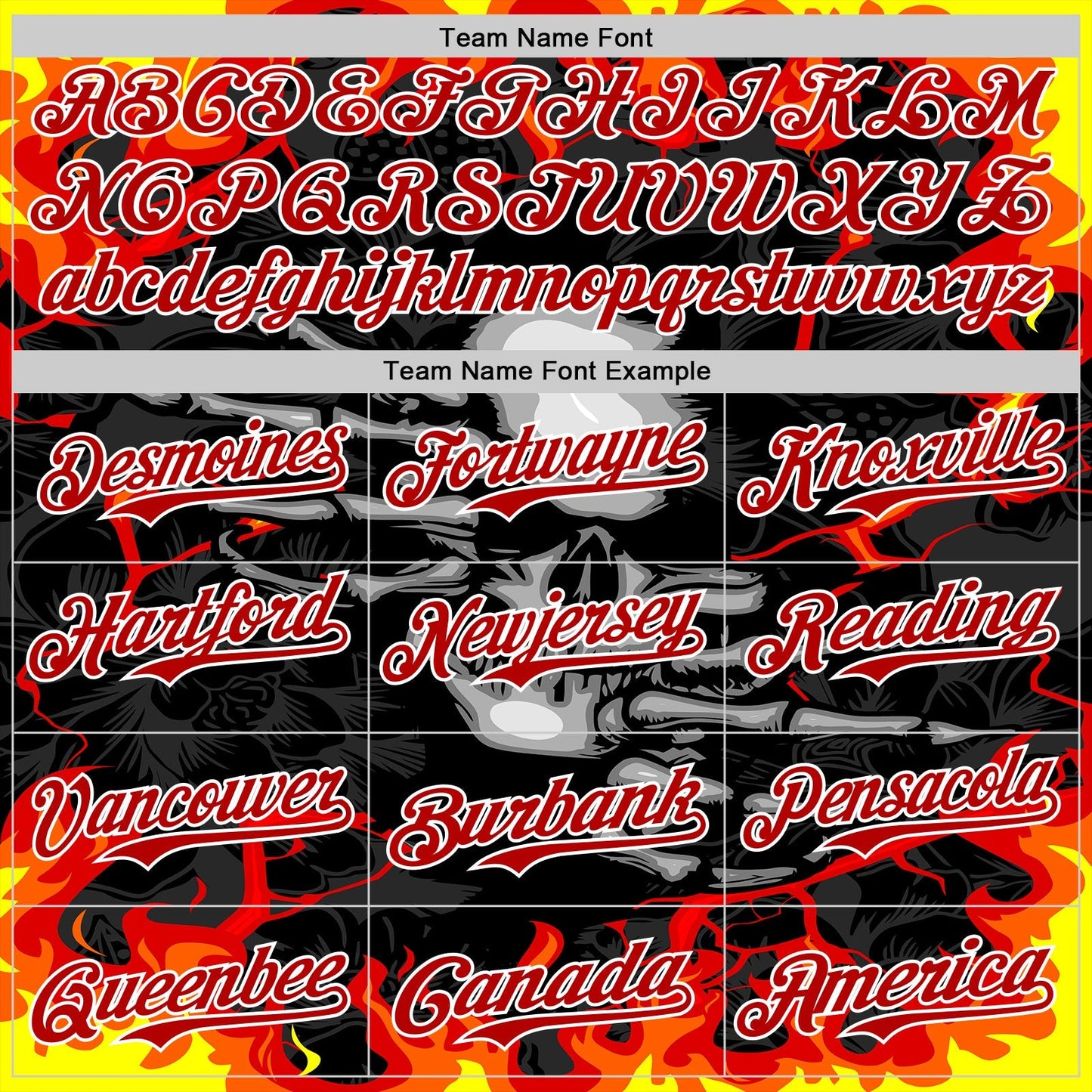 Custom Black Red-White 3D Pattern Design Burner Costumes Hellfire Skull Authentic Baseball Jersey baseball jersey product view 4