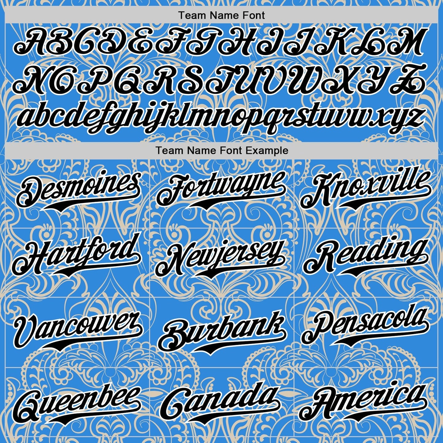 Custom Electric Blue Black-White 3D Pattern Design Burner Costumes Paisley Bandana Authentic Baseball Jersey baseball jersey product view 4