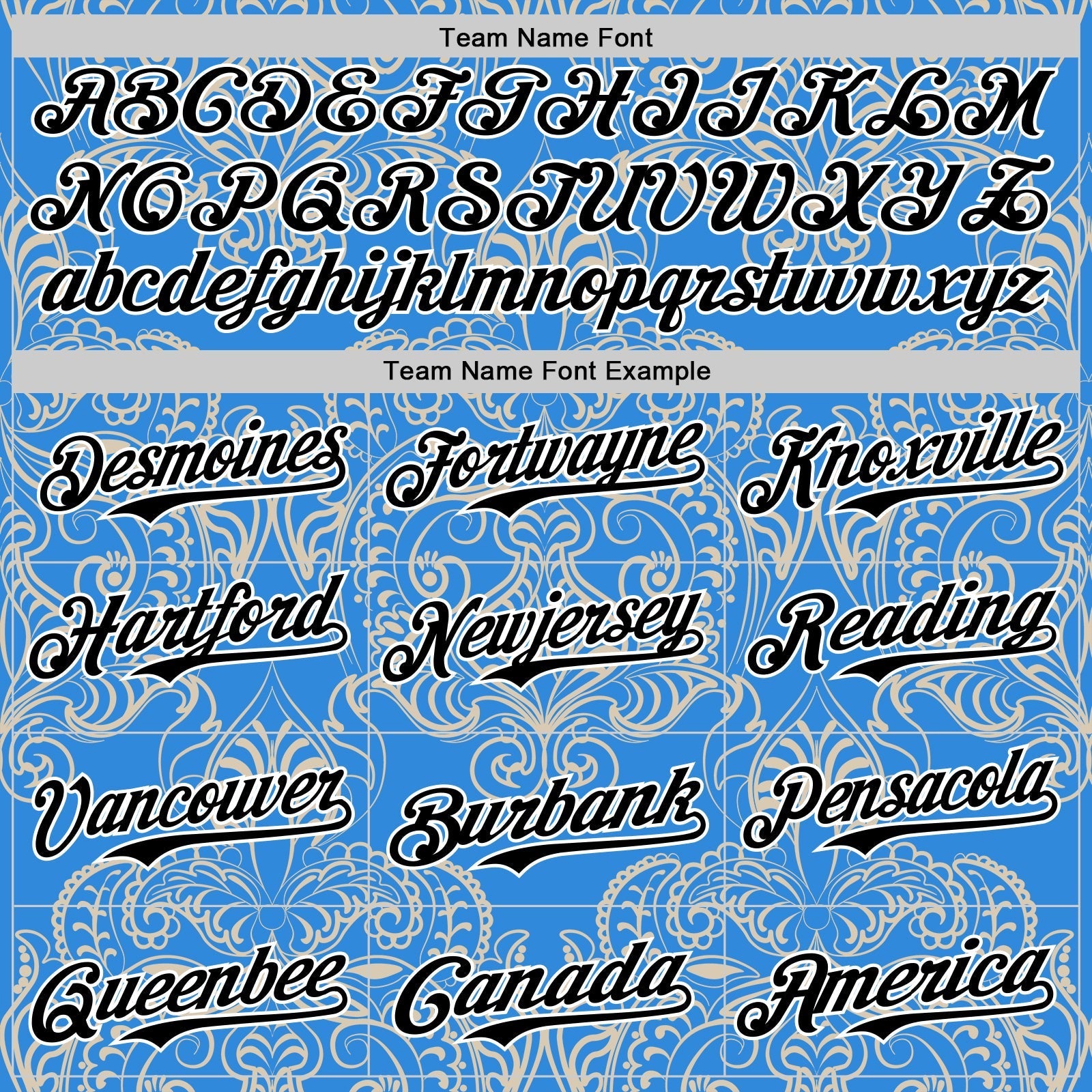 Custom Electric Blue Black-White 3D Pattern Design Burner Costumes Paisley Bandana Authentic Baseball Jersey baseball jersey product view 4