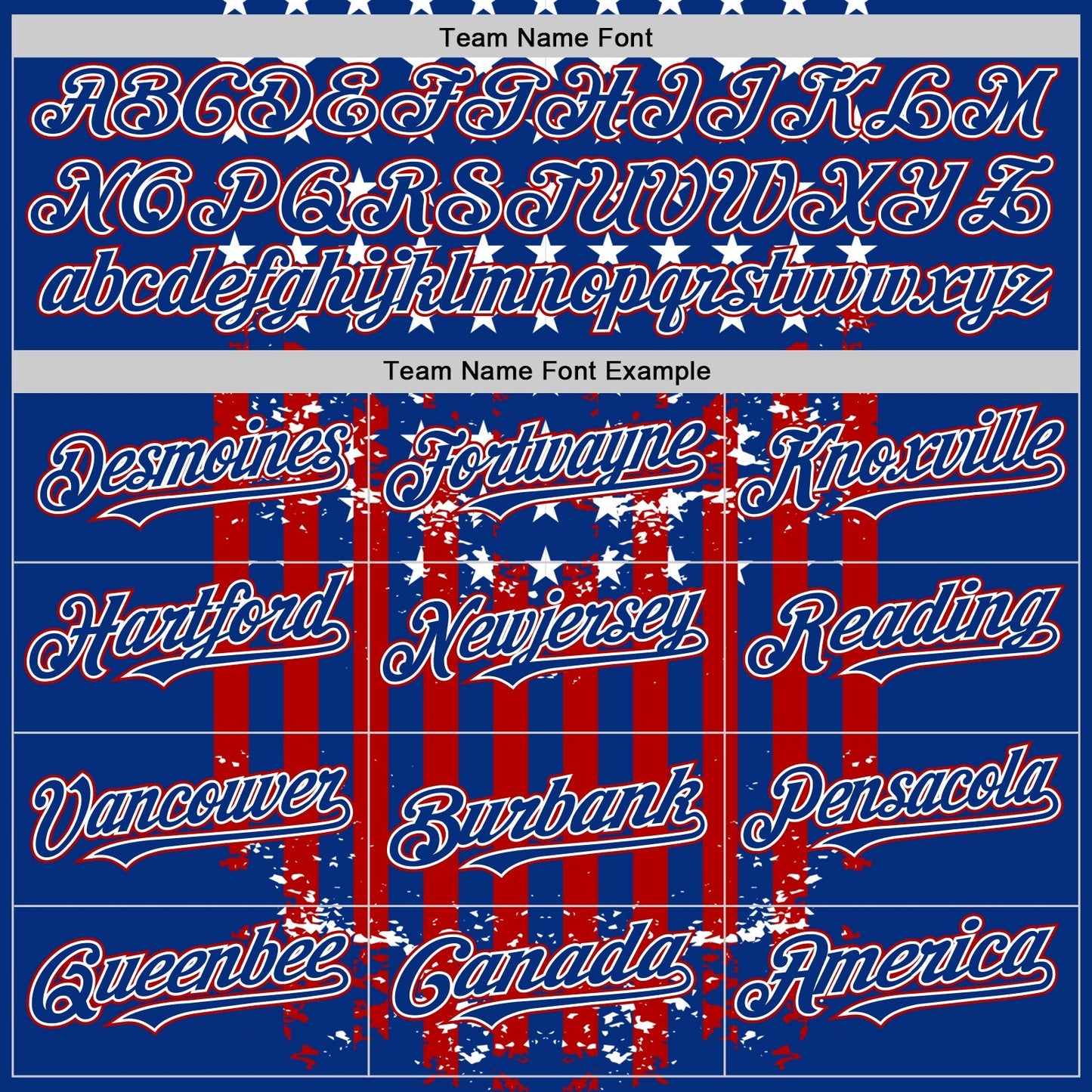 Custom Royal Red-White 3D Retro American Flag Authentic Baseball Jersey baseball jersey product view 4