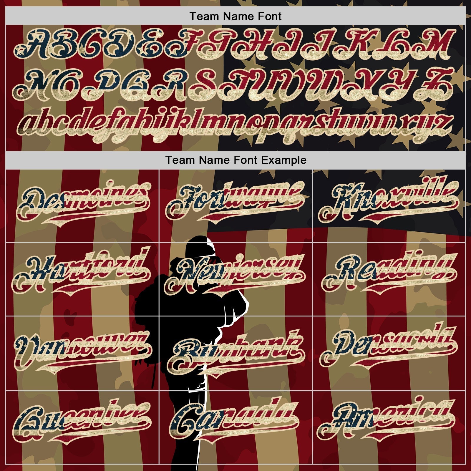 Custom Camo Vintage USA Flag-City Cream 3D American Flag Military Army Authentic Salute To Service Baseball Jersey baseball jersey product view 4
