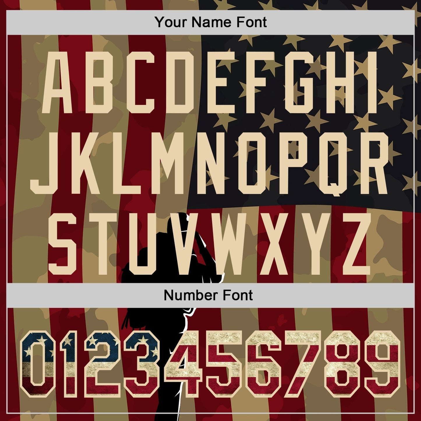Custom Camo Vintage USA Flag-City Cream 3D American Flag Military Army Authentic Salute To Service Baseball Jersey baseball jersey product view 5