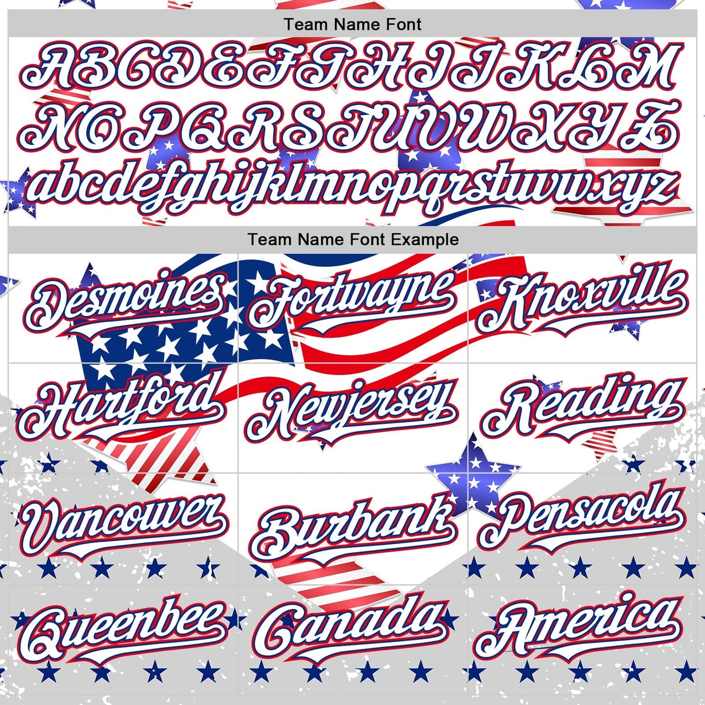 Custom White Royal-Fire Red 3D American Flag Stars Authentic Baseball Jersey baseball jersey product view 4