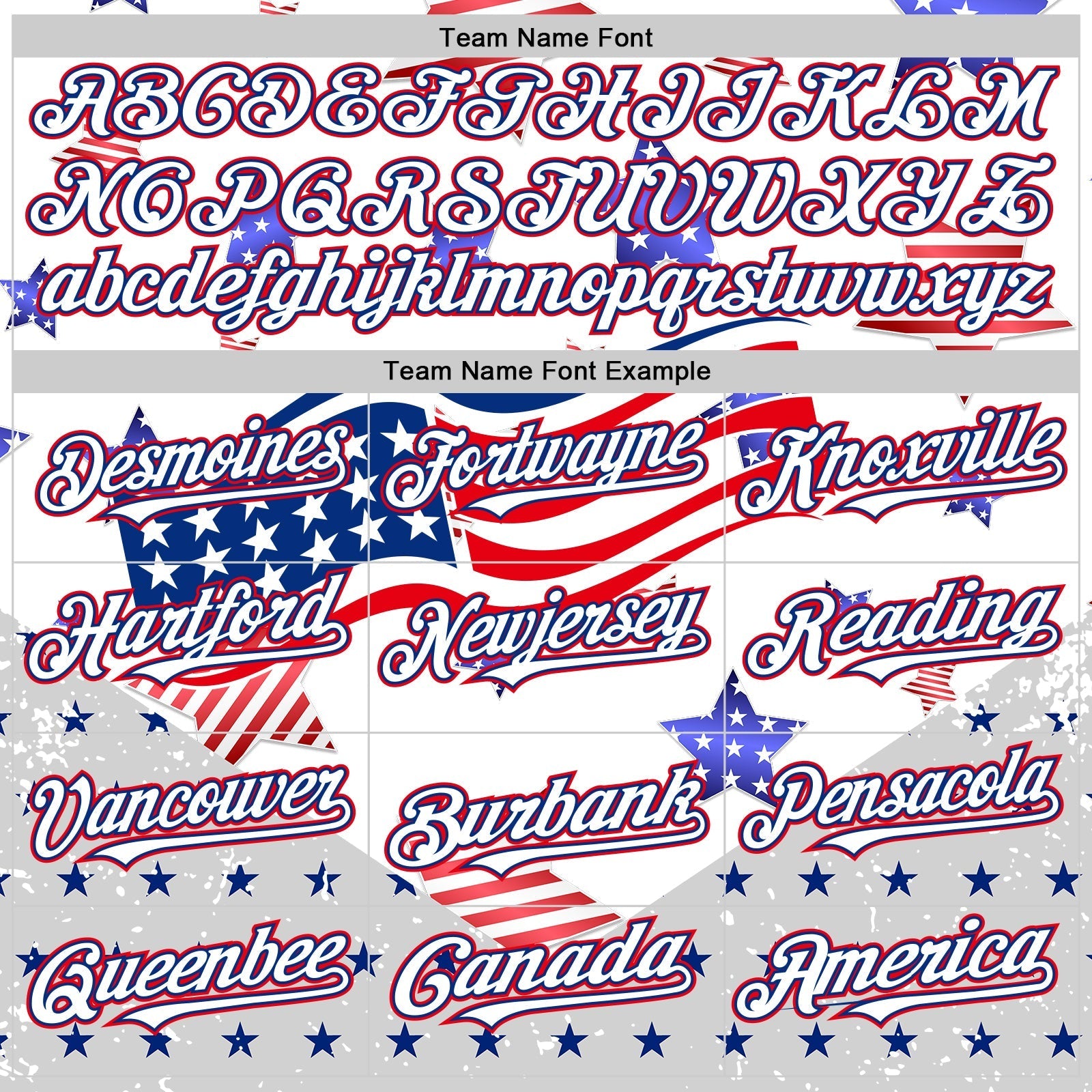 Custom White Royal-Fire Red 3D American Flag Stars Authentic Baseball Jersey baseball jersey product view 4