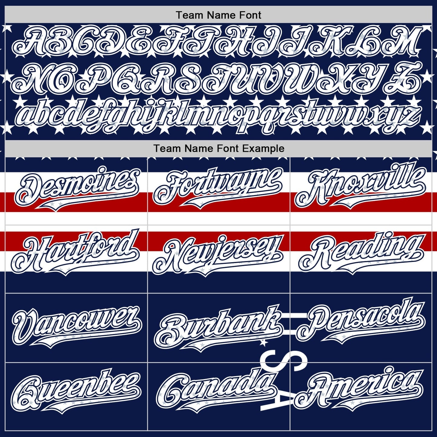 Custom Navy Star Red-White 3D American Flag Authentic Baseball Jersey baseball jersey product view 4
