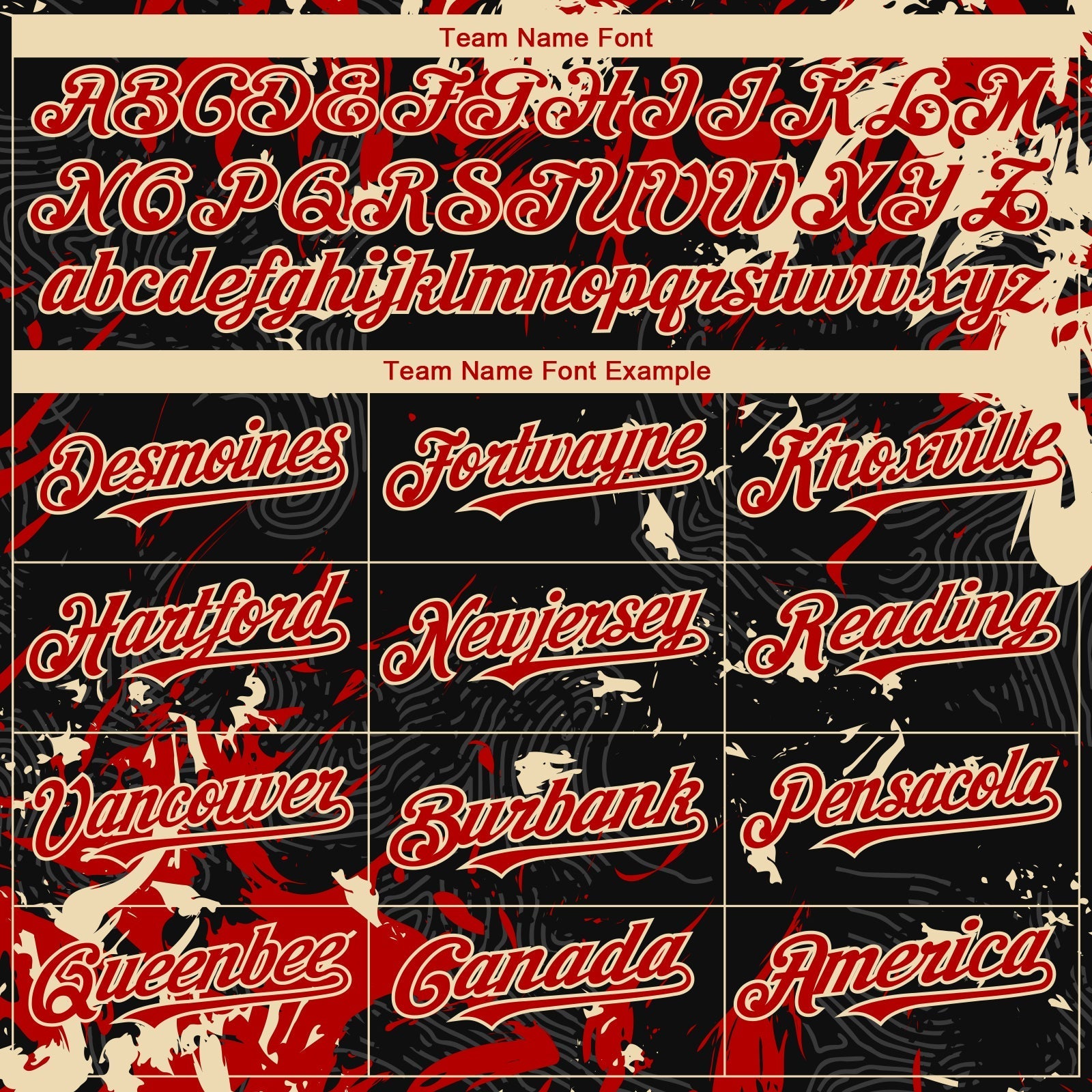 Custom Black Red-Cream Splash Authentic Baseball Jersey baseball jersey product view 4