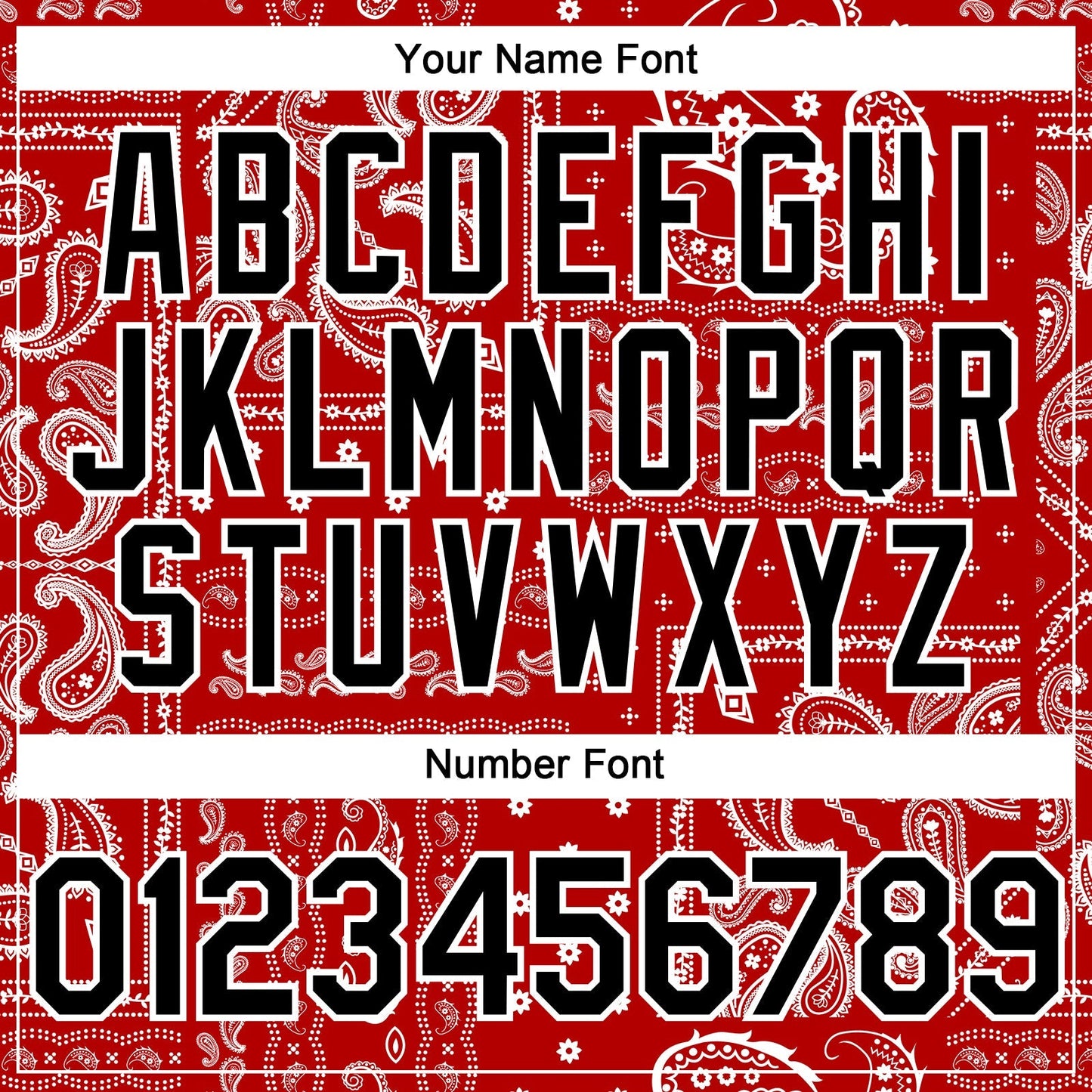 Custom Red Black-White Rave Party Ethnic Paisley Bandana Authentic Baseball Jersey baseball jersey product view 5