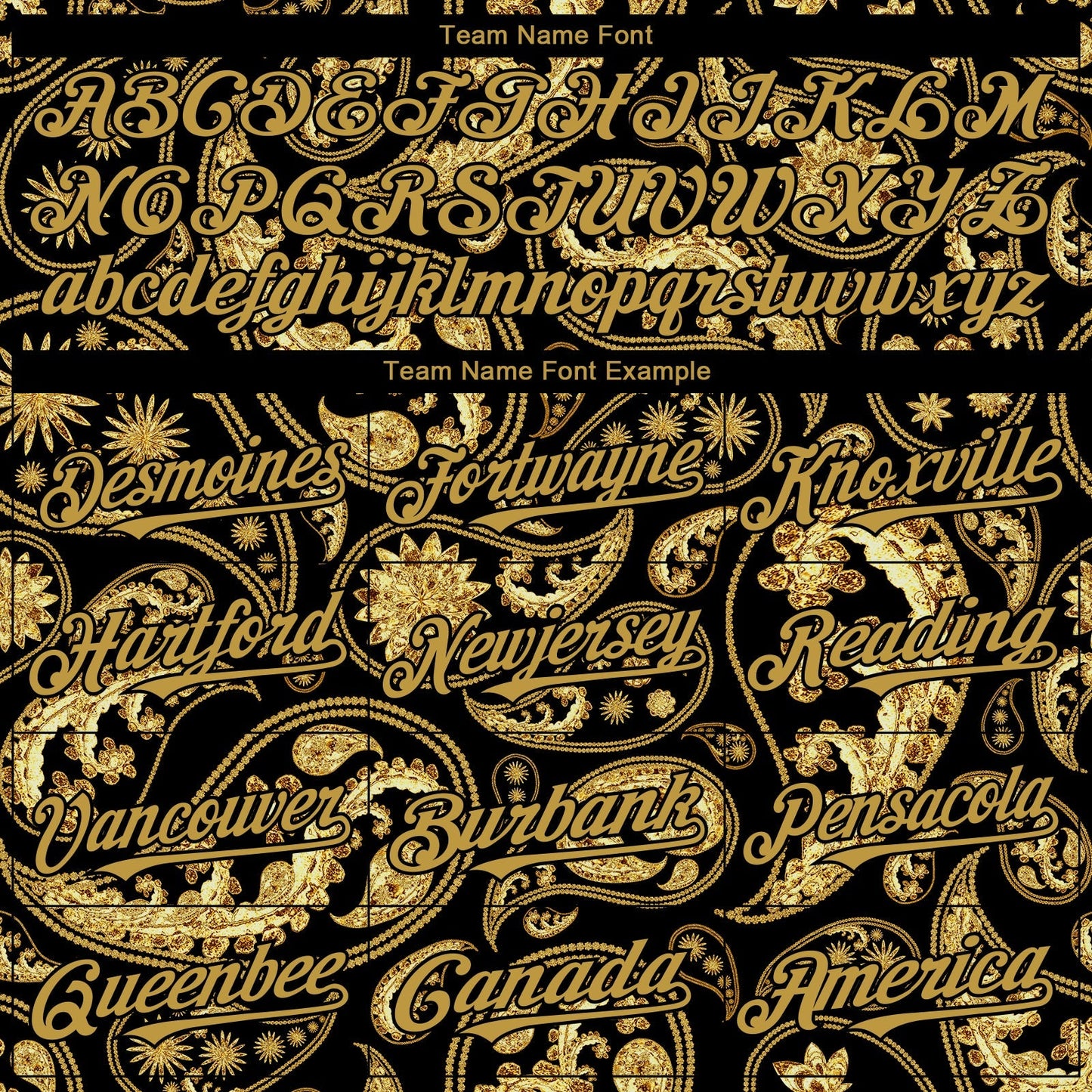Custom Black Old Gold Rave Party Ethnic Paisley Bandana Authentic Baseball Jersey baseball jersey product view 4