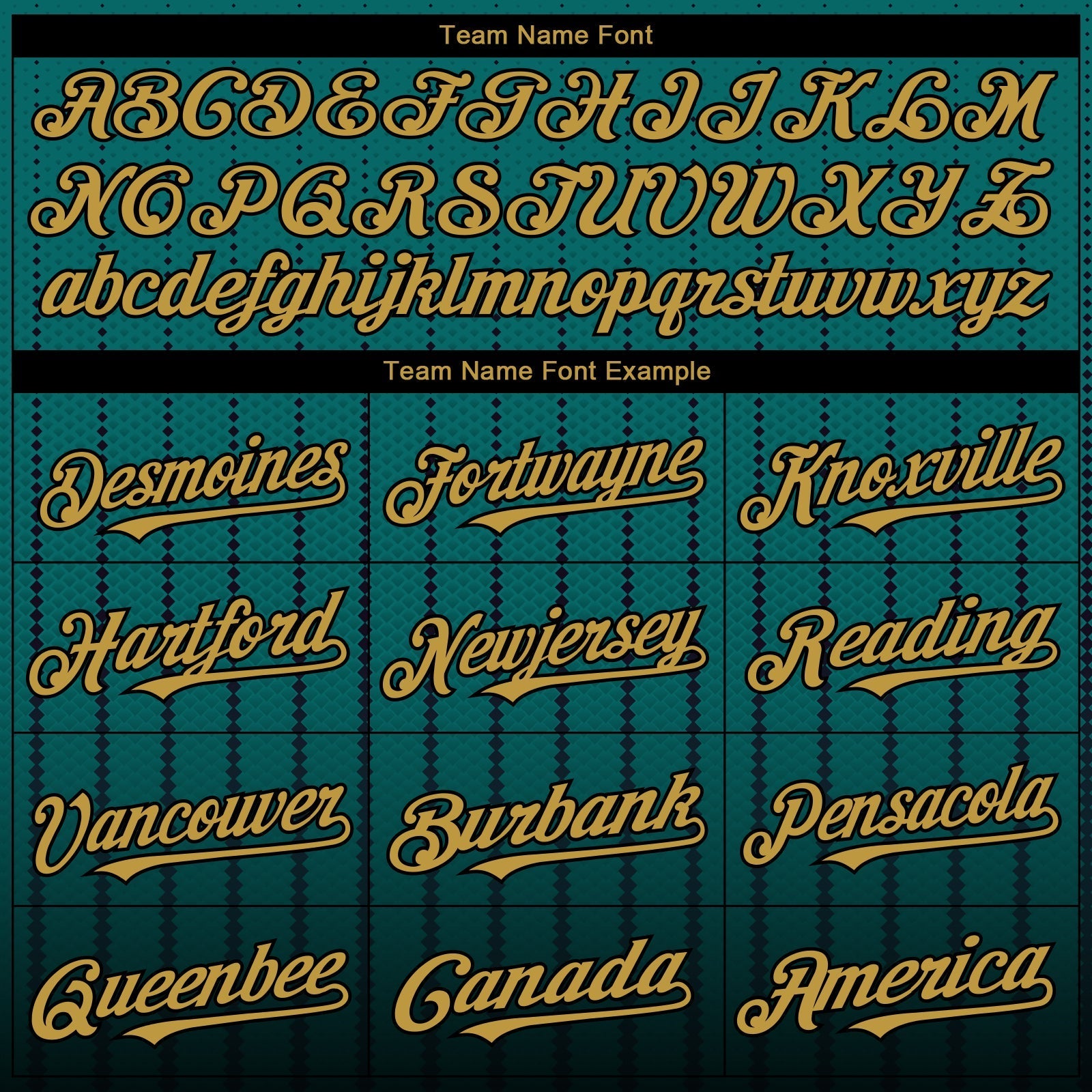 Custom Teal Old Gold-Black 3D Pattern Design Gradient Geometric Shape Authentic Baseball Jersey baseball jersey product view 4