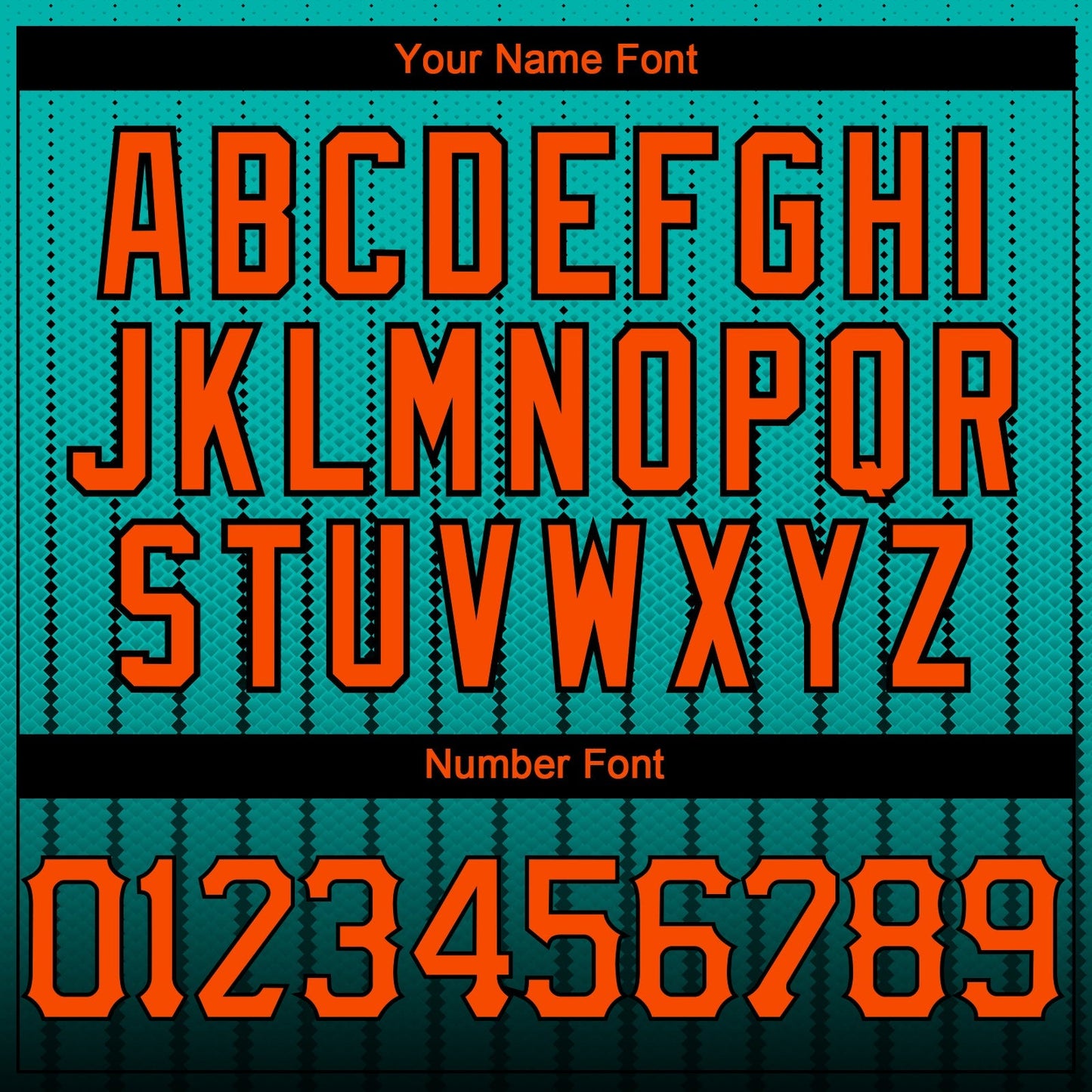 Custom Aqua Orange-Black 3D Pattern Design Gradient Geometric Shape Authentic Baseball Jersey baseball jersey product view 5