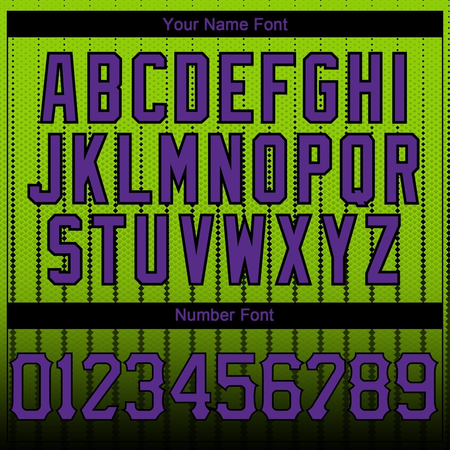 Custom Neon Green Purple-Black 3D Pattern Design Gradient Geometric Shape Authentic Baseball Jersey baseball jersey product view 5