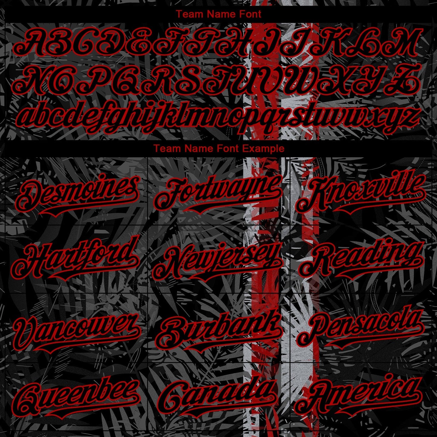 Custom Black Red Hawaii Tropical Palm Leaves Authentic Baseball Jersey baseball jersey product view 4