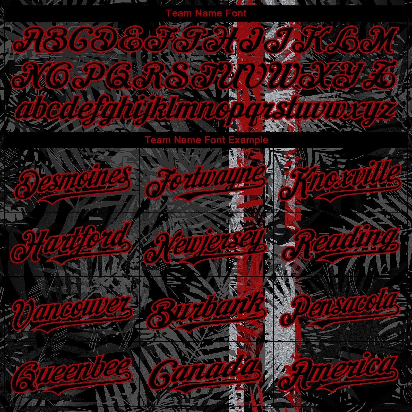 Custom Black Red Hawaii Tropical Palm Leaves Authentic Baseball Jersey baseball jersey product view 4