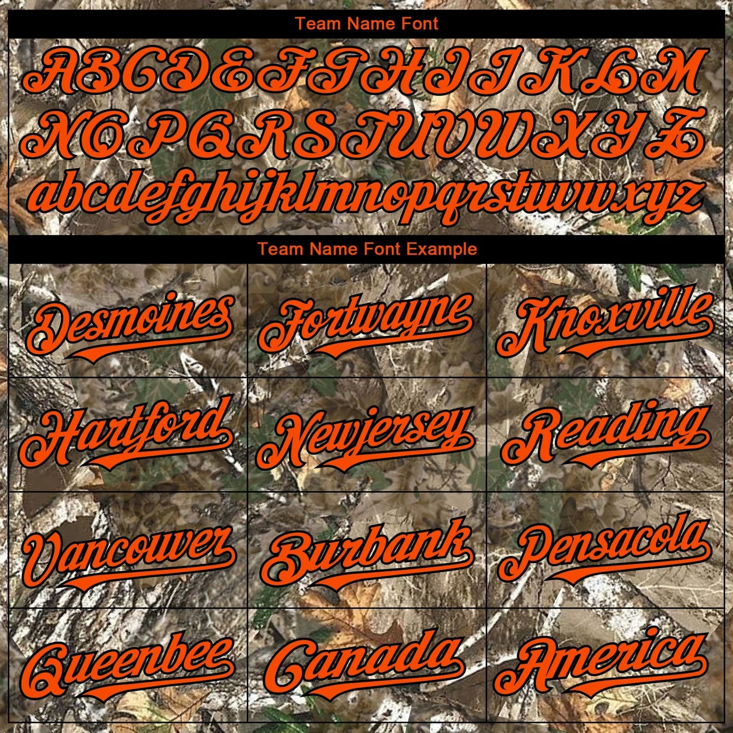 Custom Camo Orange-Black Woodland Camo Authentic Salute To Service Authentic Baseball Jersey baseball jersey product view 4