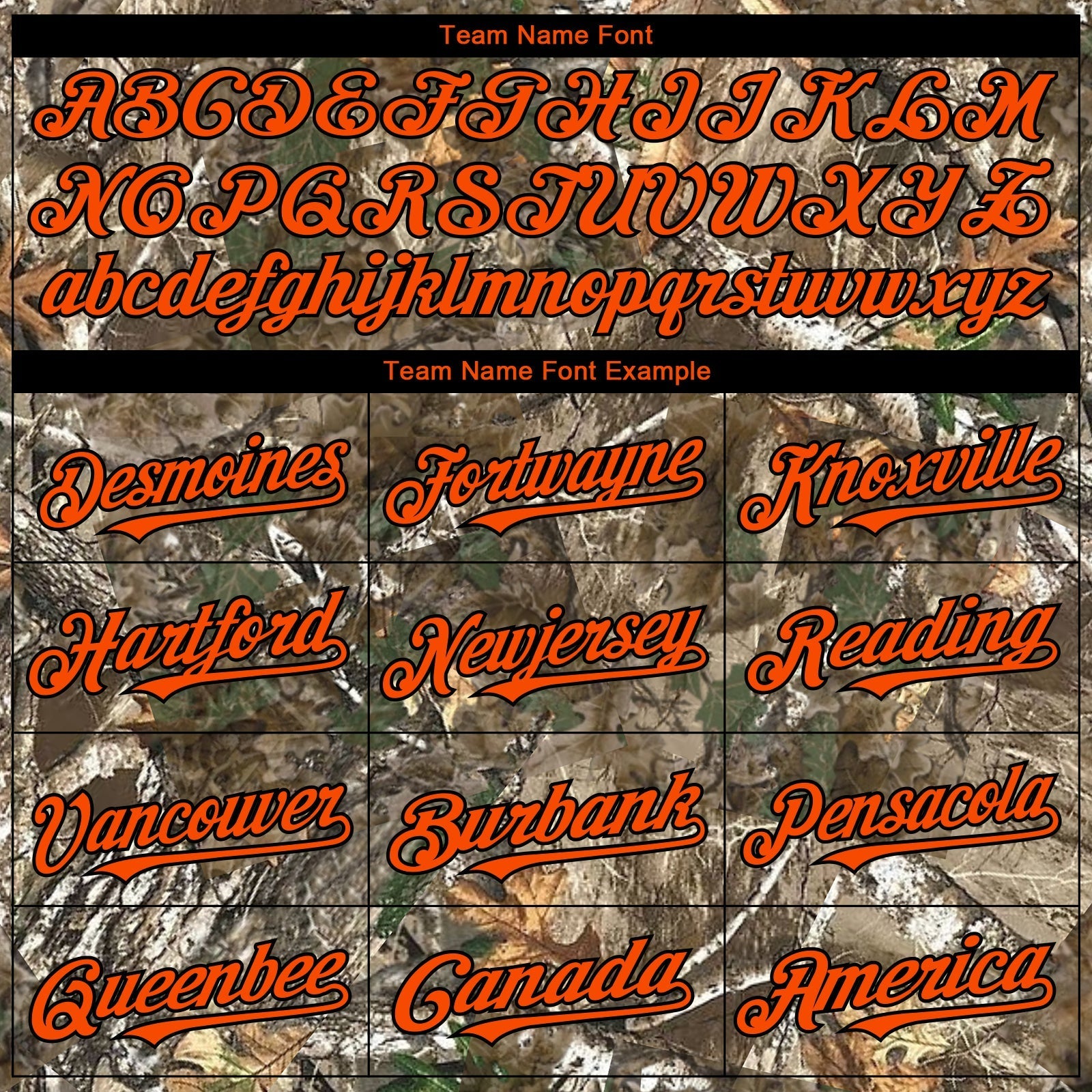 Custom Camo Orange-Black Woodland Camo Authentic Salute To Service Authentic Baseball Jersey baseball jersey product view 4
