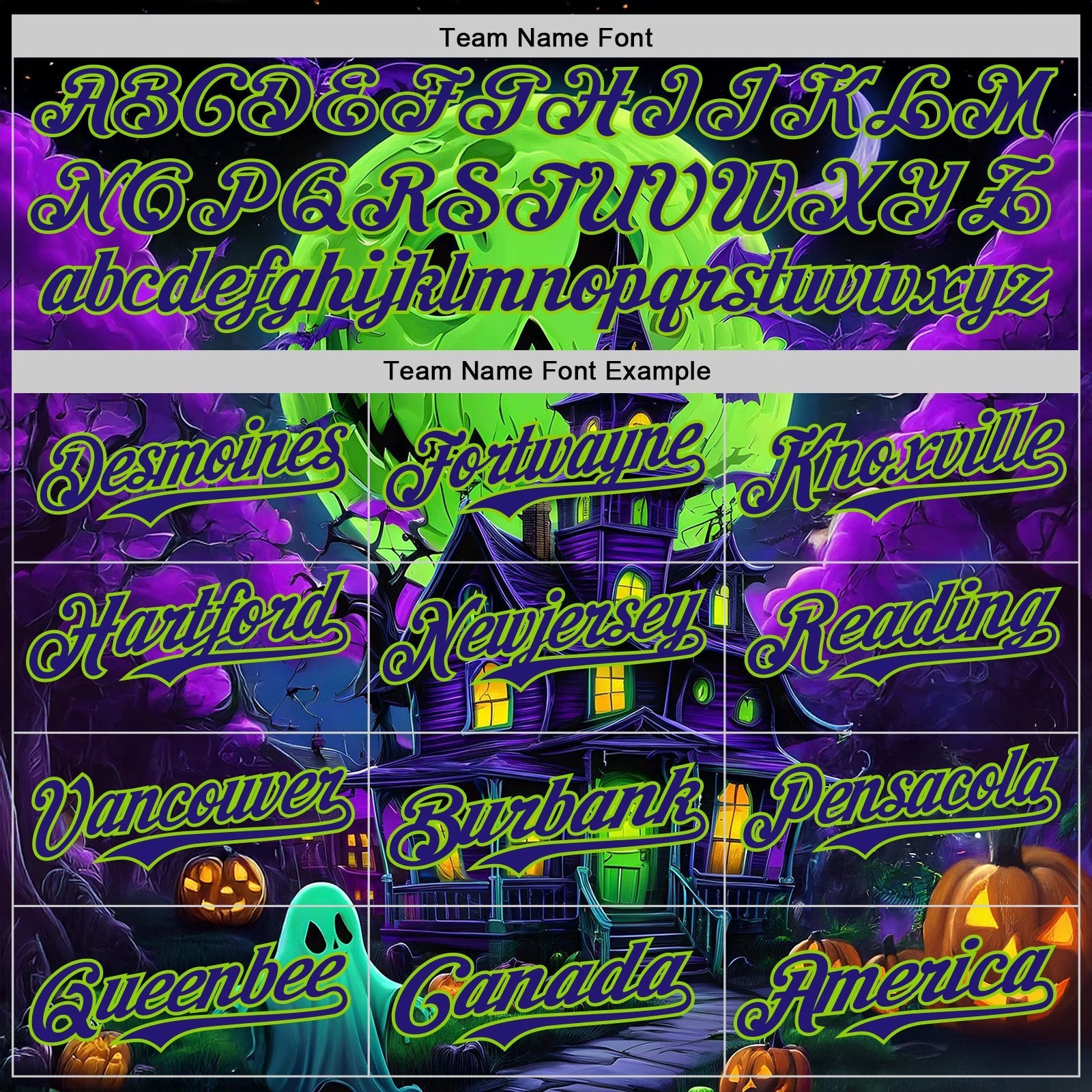 Custom Black Dark Purple-Neon Green 3D Halloween Spooky Pumpkin Bat Authentic Baseball Jersey baseball jersey product view 4