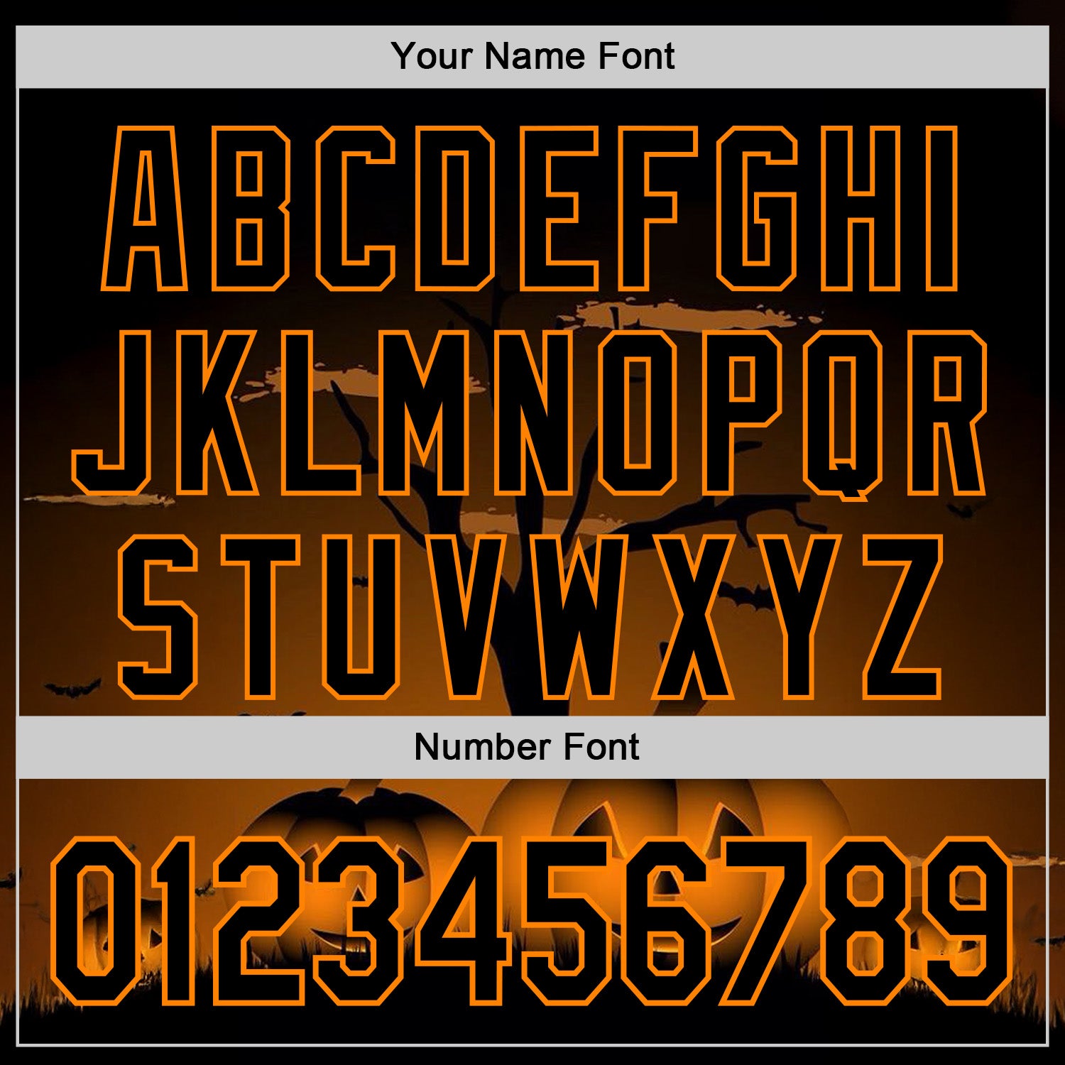 Custom Black Bay Orange 3D Halloween Spooky Pumpkin Authentic Baseball Jersey baseball jersey product view 5