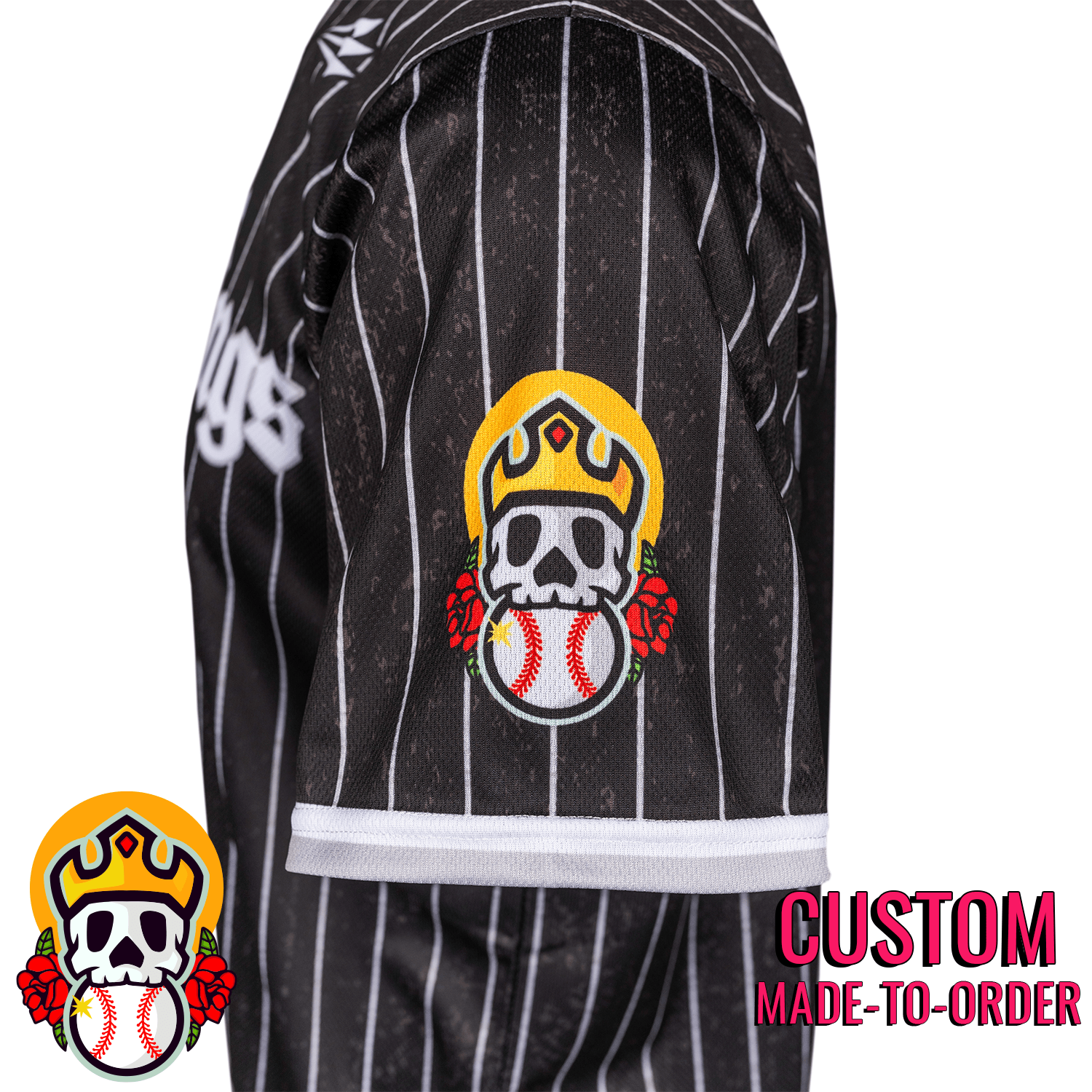Swing Kings Chicago Lifestyle Baseball Jersey *CUSTOM* baseball jersey product view 3