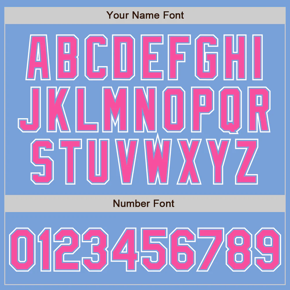 Custom Light Blue Pink-White Authentic Fade Fashion Baseball Jersey baseball jersey product view 3