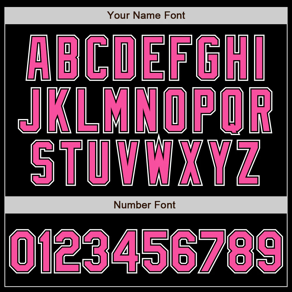 Custom Black Pink-White Authentic Fade Fashion Baseball Jersey baseball jersey product view 3