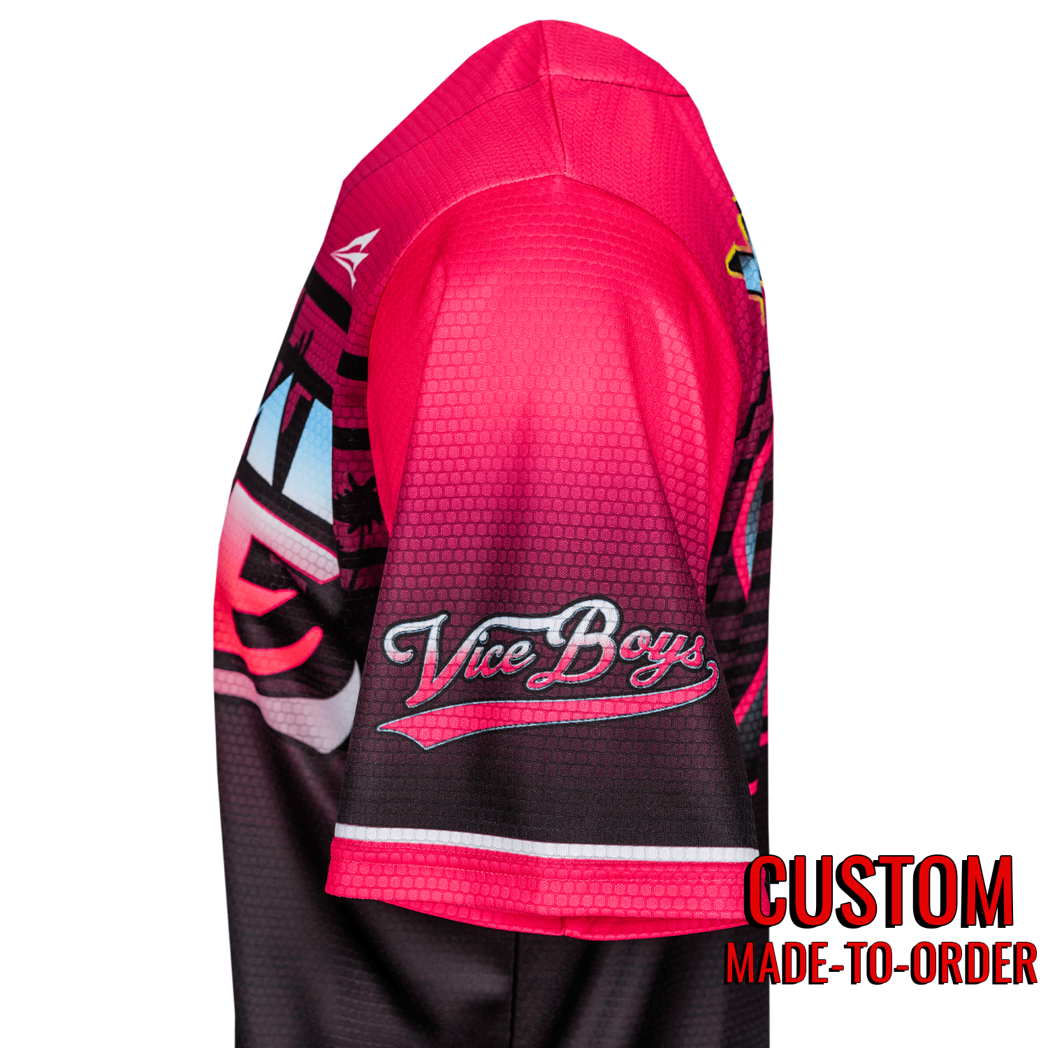 Miami Vice Lifestyle Baseball Jersey *CUSTOM* baseball jersey product view 3