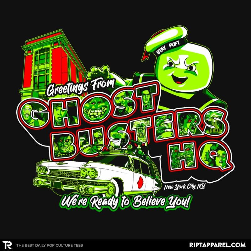 Greetings from Ghost HQ Unisex T-shirt, Sweatshirt, Hoodie, Long Sleeve Tee - T-Shirt, Sweatshirt, Hoodie