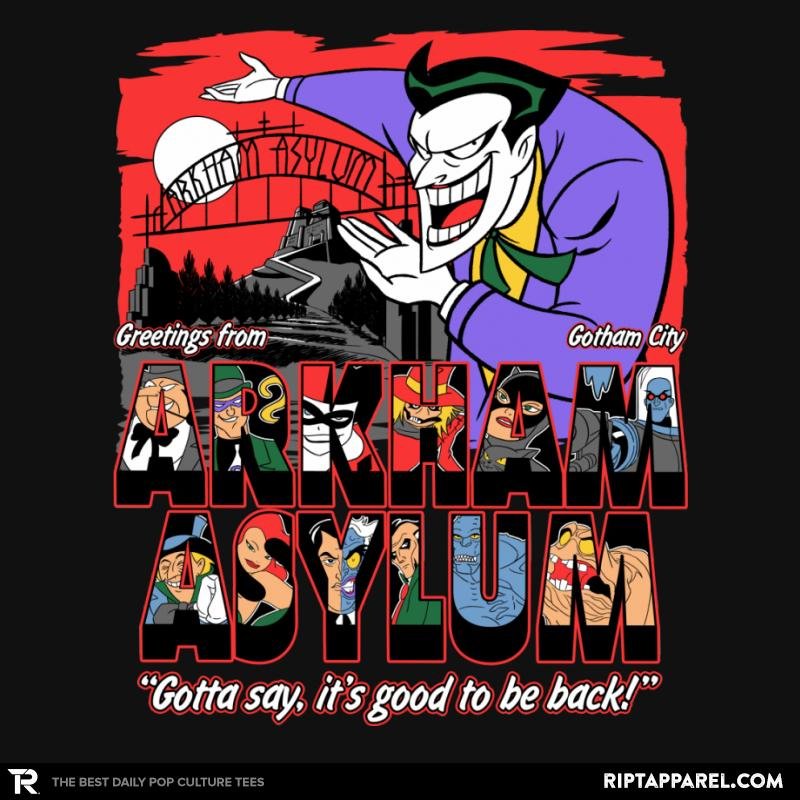 Greetings from the Asylum  Best Seller Unisex T-shirt, Sweatshirt, Hoodie, Long Sleeve Tee - T-Shirt, Sweatshirt, Hoodie