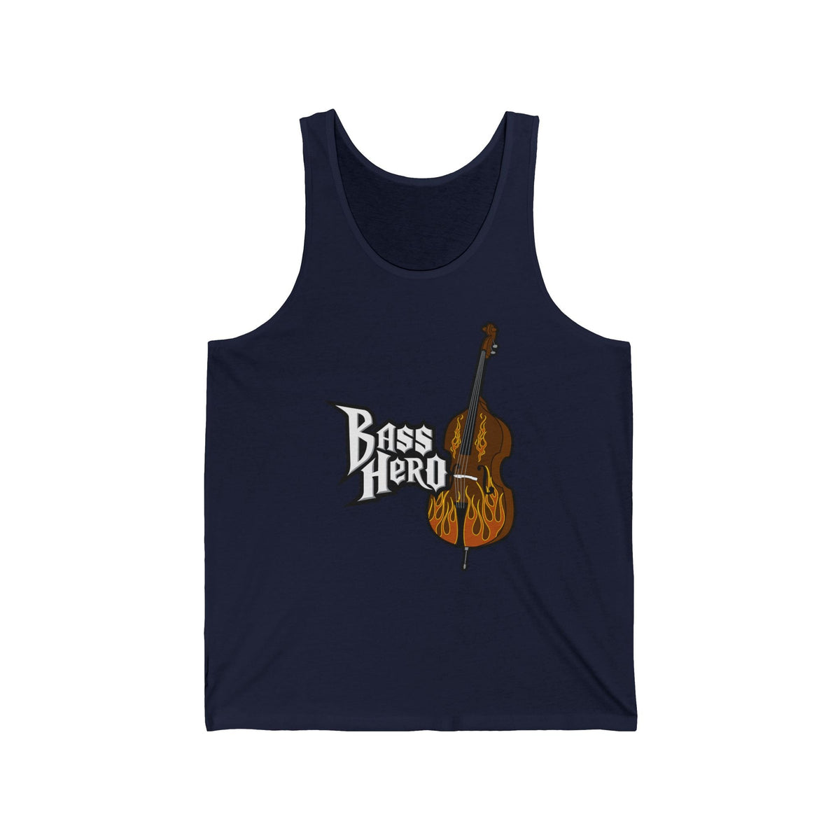 Bass Hero Unisex Tank - Adult & Kids T-Shirts, Sweatshirts & Hoodies apparel design preview 3