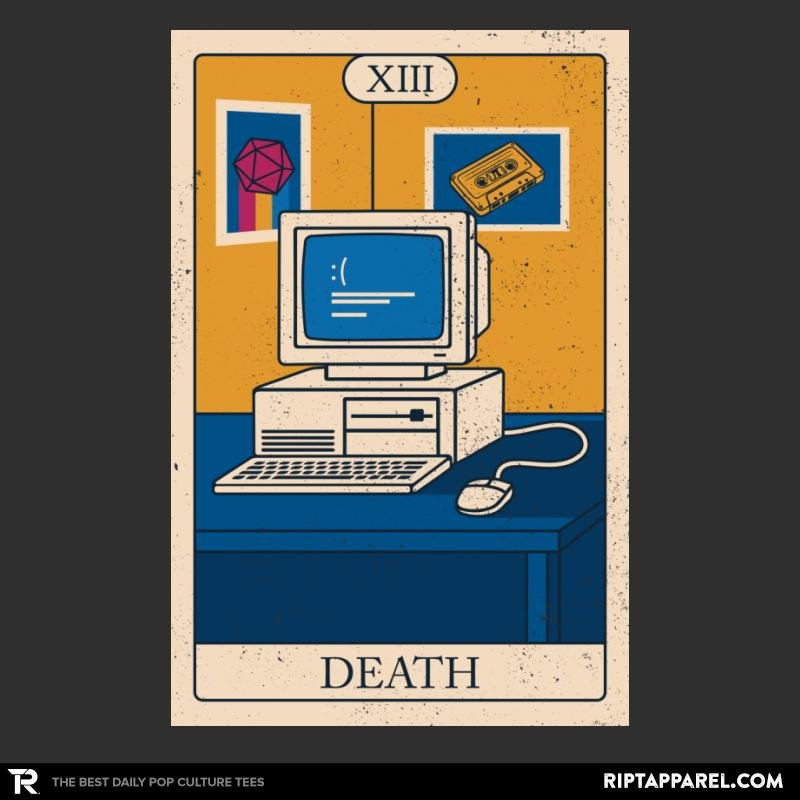 Retro Tech Tarot  Death Card Unisex T-shirt, Sweatshirt, Hoodie, Long Sleeve Tee - T-Shirt, Sweatshirt, Hoodie
