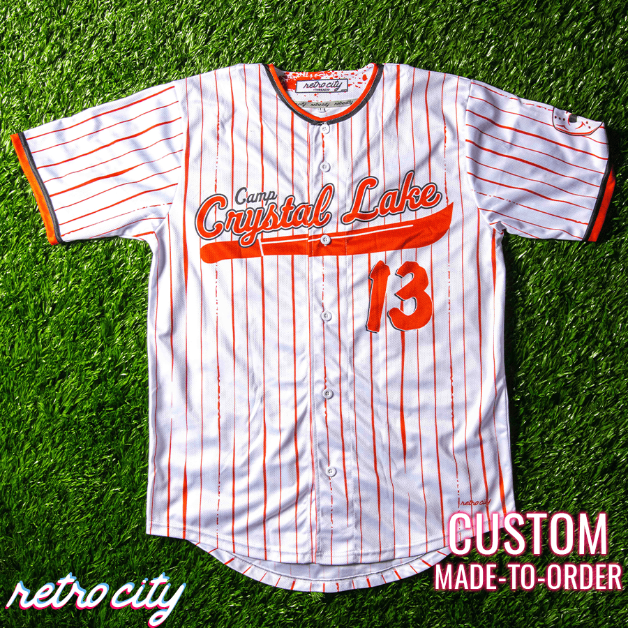 Camp Crystal Lake Jason Voorhees Custom Baseball Jersey baseball jersey product view 4
