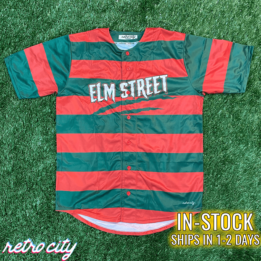 Elm Street Sweet Dreams Custom Baseball Jersey *IN-STOCK* baseball jersey product view 4