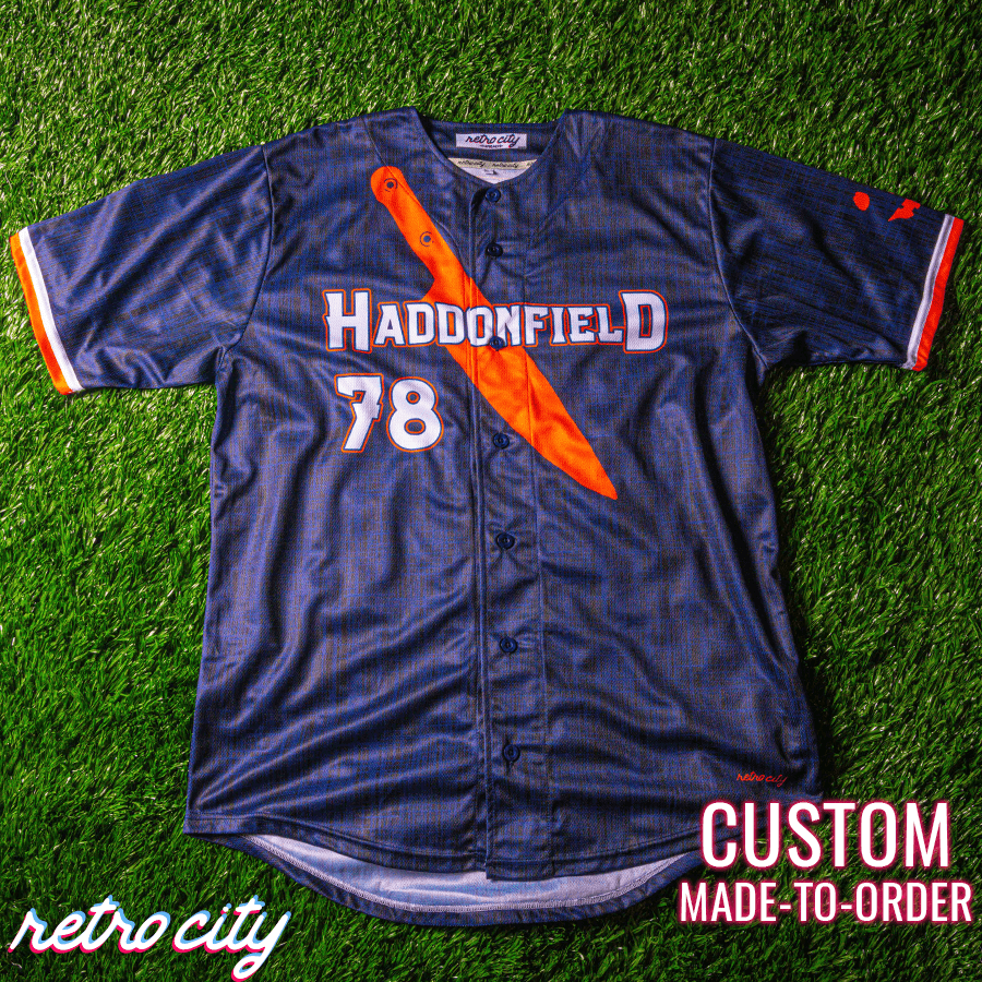 Haddonfield Halloween Custom Baseball Jersey baseball jersey product view 4