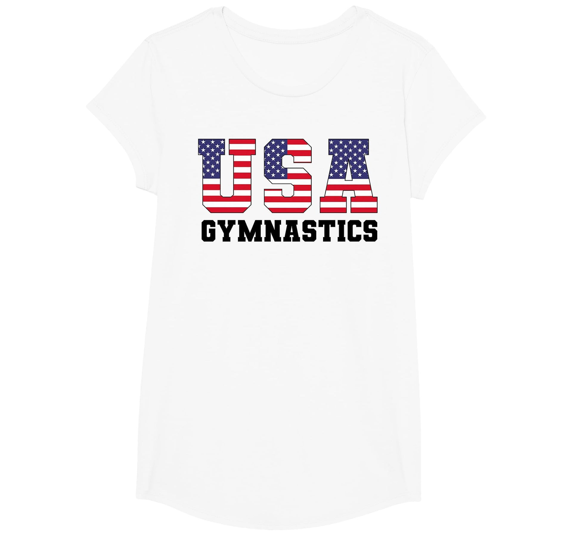 Gymnast Gymnastics Usa American T-Shirt - Fun Novelty Design for Adults - T-Shirt, Sweatshirt, Hoodie