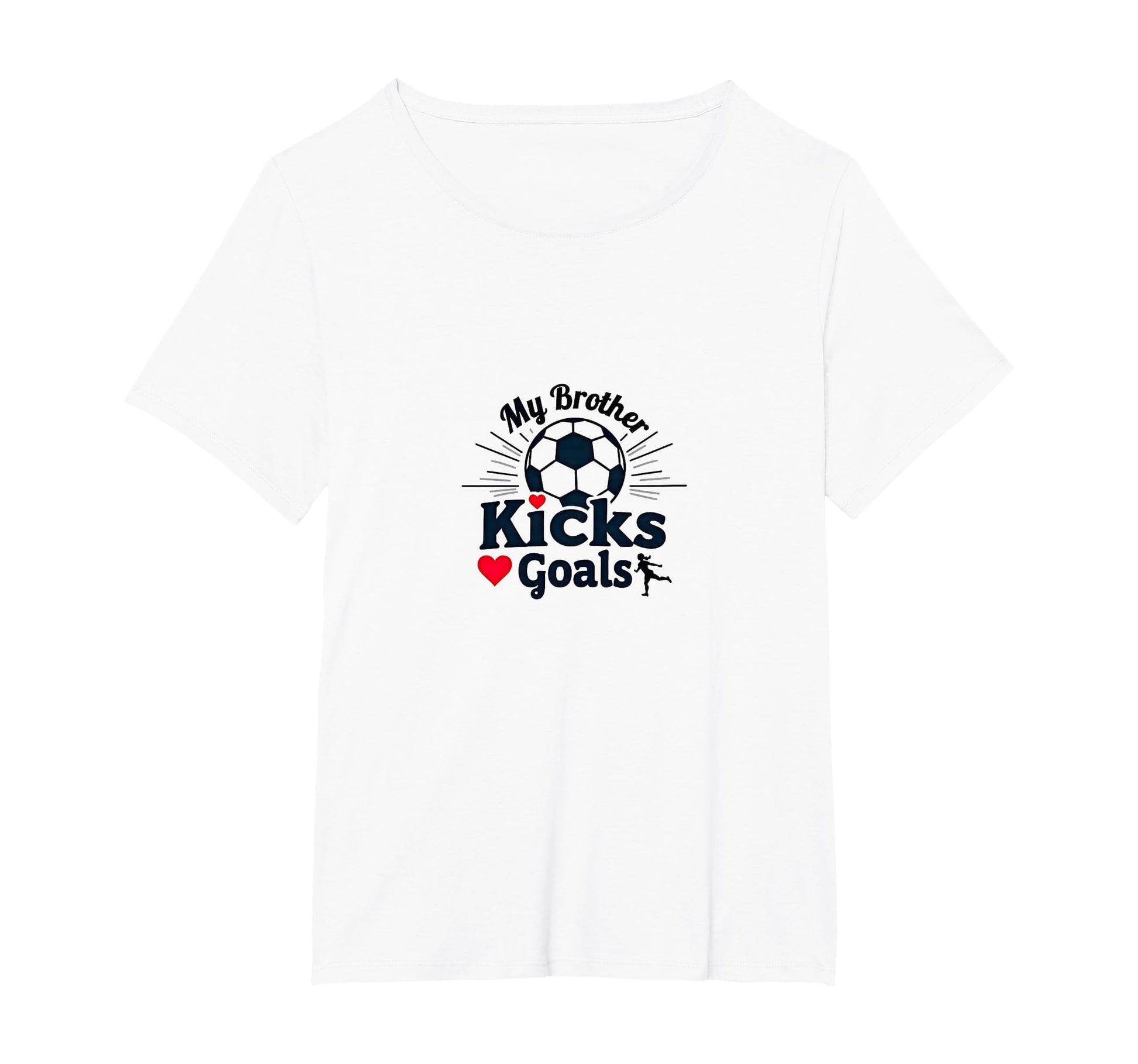 Soccer Sister My Brother Kicks Goals T-Shirt - Minimalist Print Unisex - T-Shirt, Sweatshirt, Hoodie