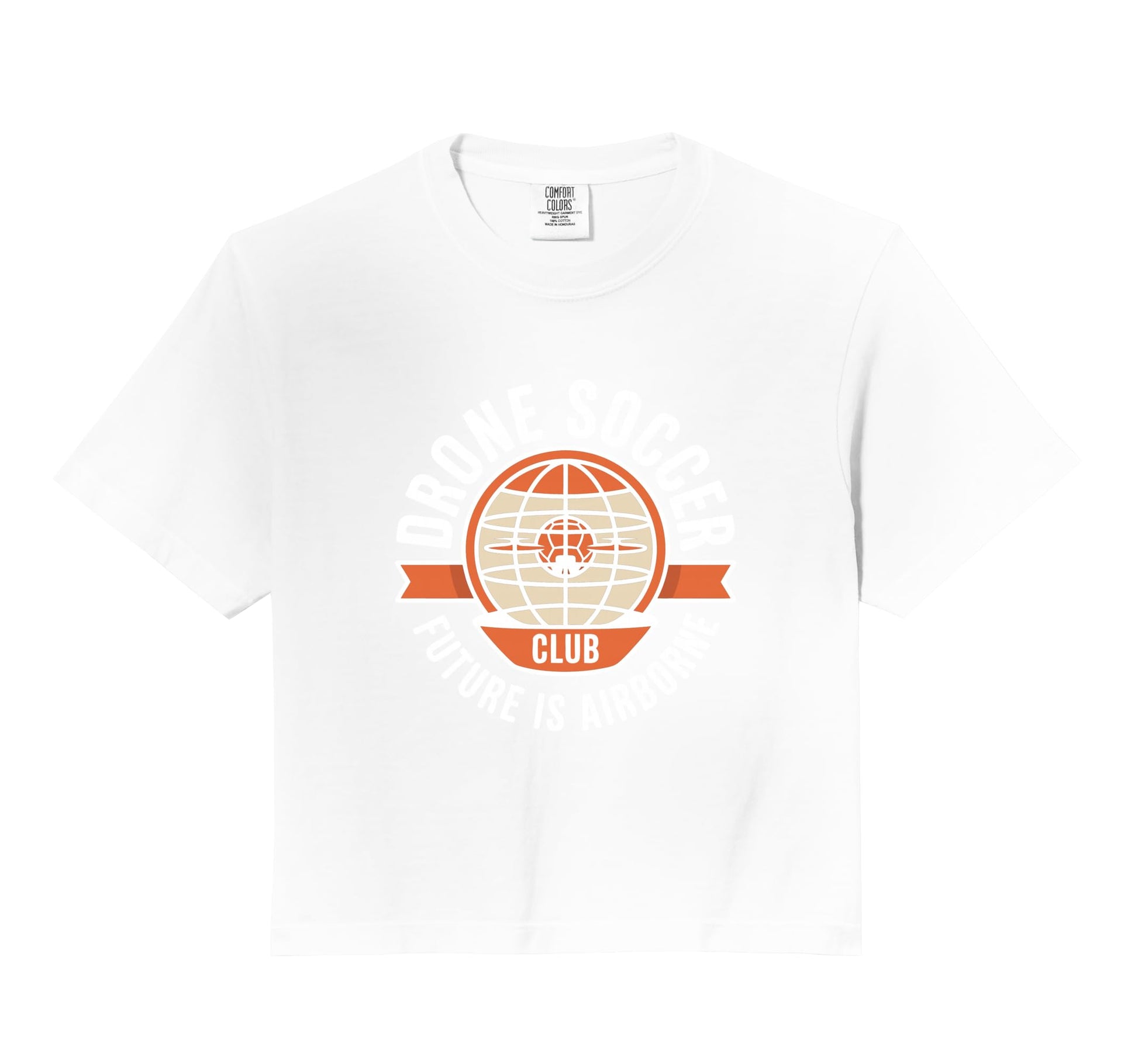 Drone Soccer Club Team Emblem Comfort Hoodie - Aesthetic Graphic Unisex - T-Shirt, Sweatshirt, Hoodie